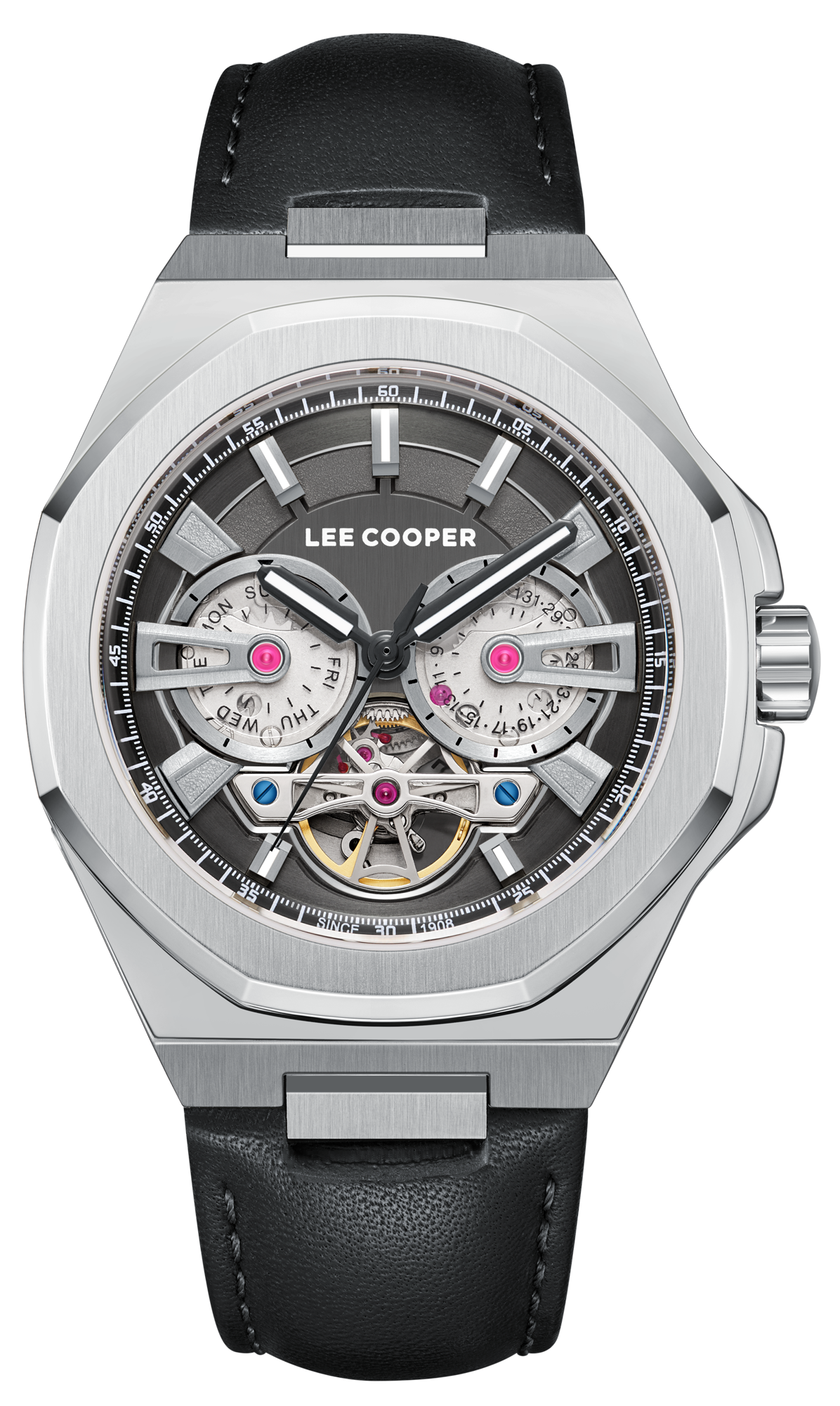 LEE COOPER  Мужские часы, автоматический механизм, суперметалл, 43 мм