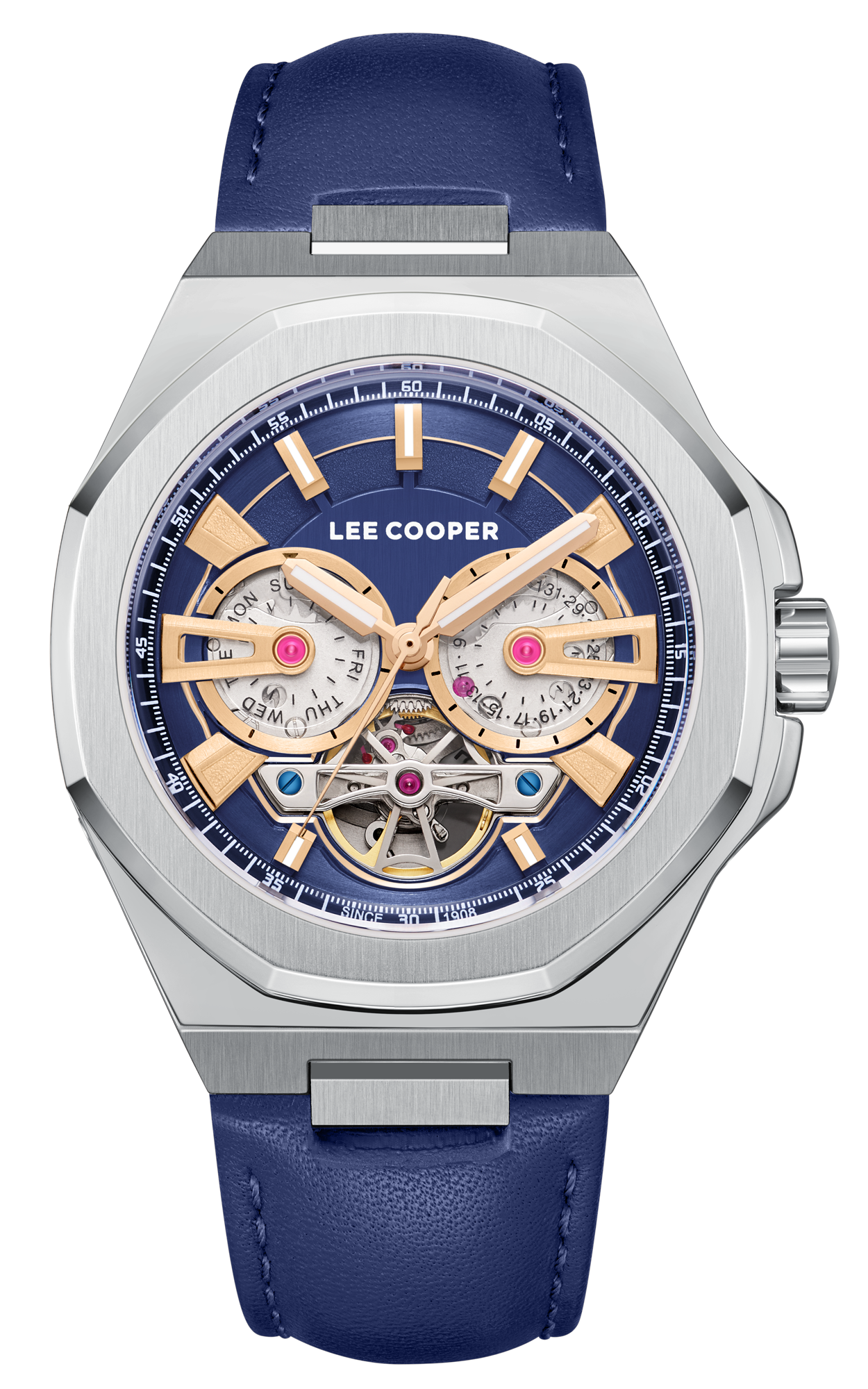 LEE COOPER  Мужские часы, автоматический механизм, суперметалл, 43 мм