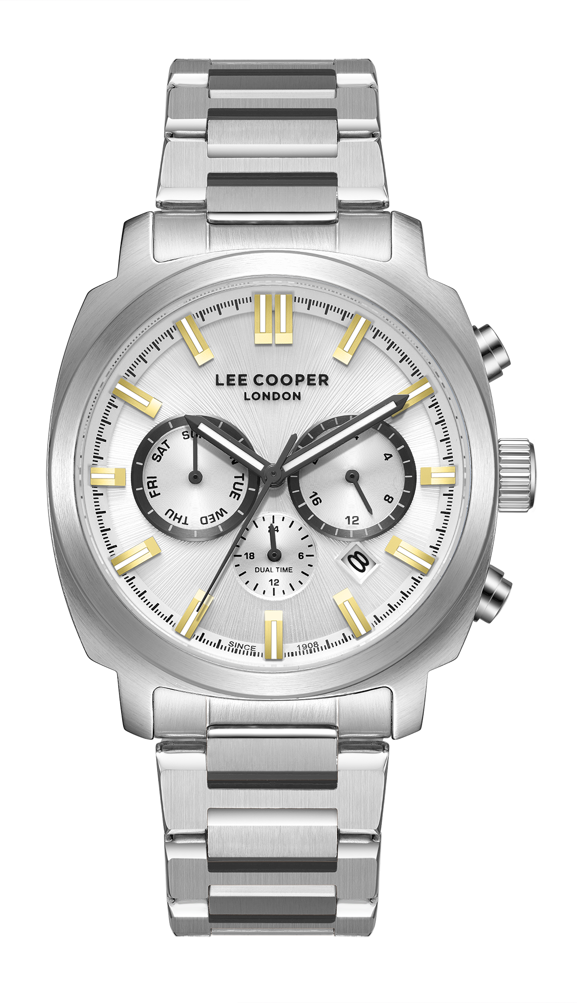 Часы LEE COOPER  LC08144.330  часы, кварцевый механизм, суперметалл, 42 мм