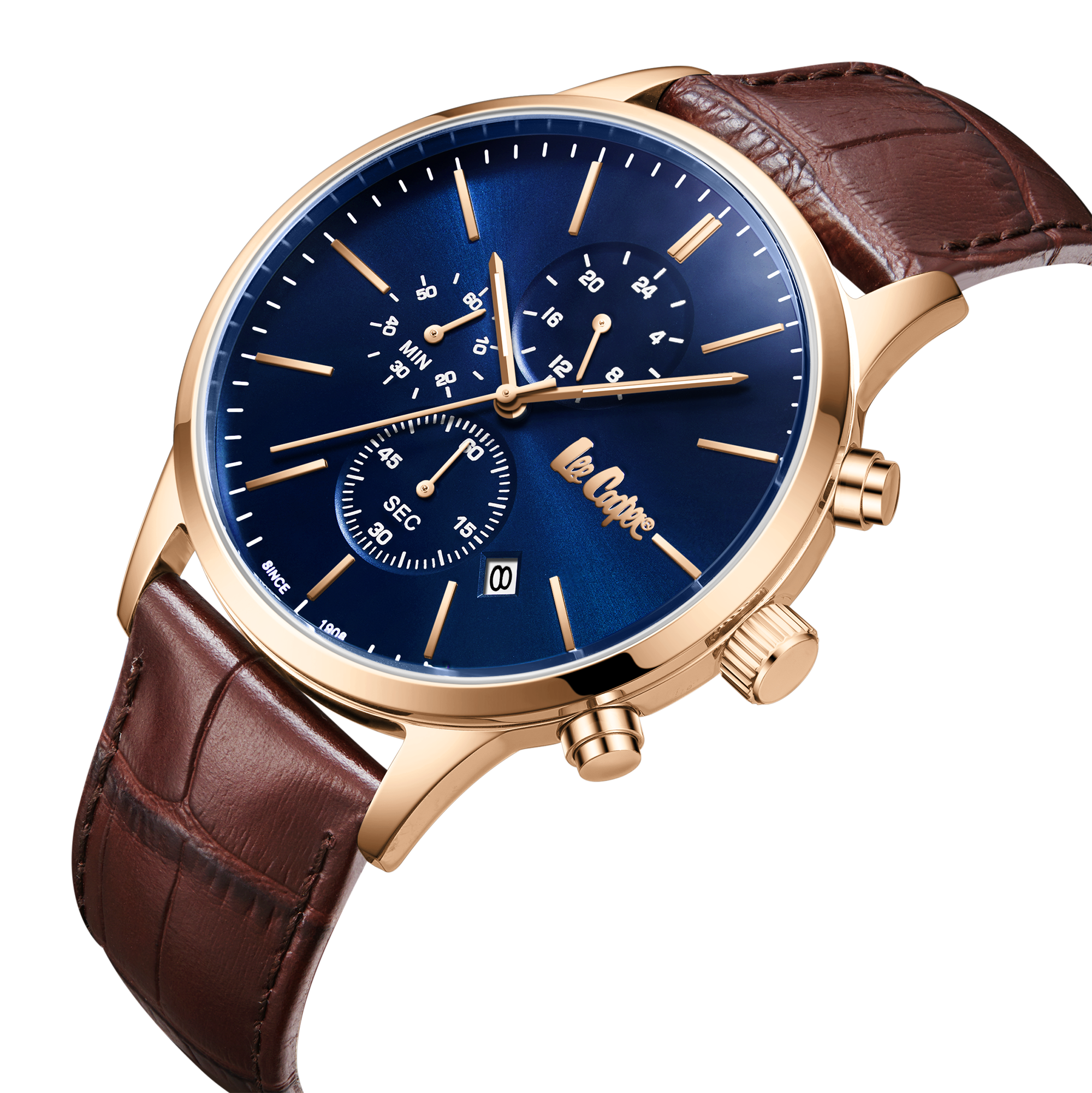 LEE COOPER   часы, кварцевый механизм, суперметалл, 44 мм