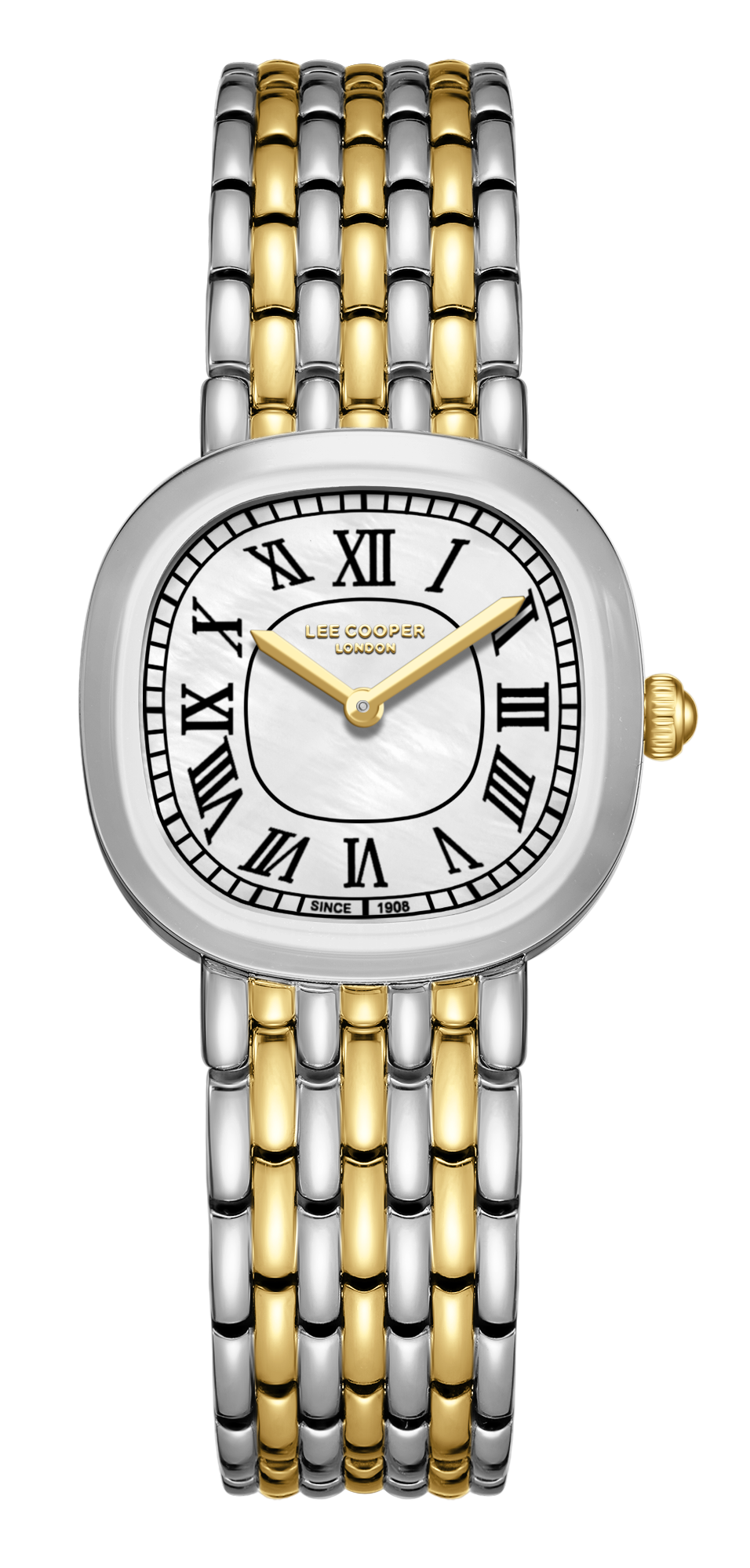 LEE COOPER   часы, кварцевый механизм, суперметалл, 29x36 мм