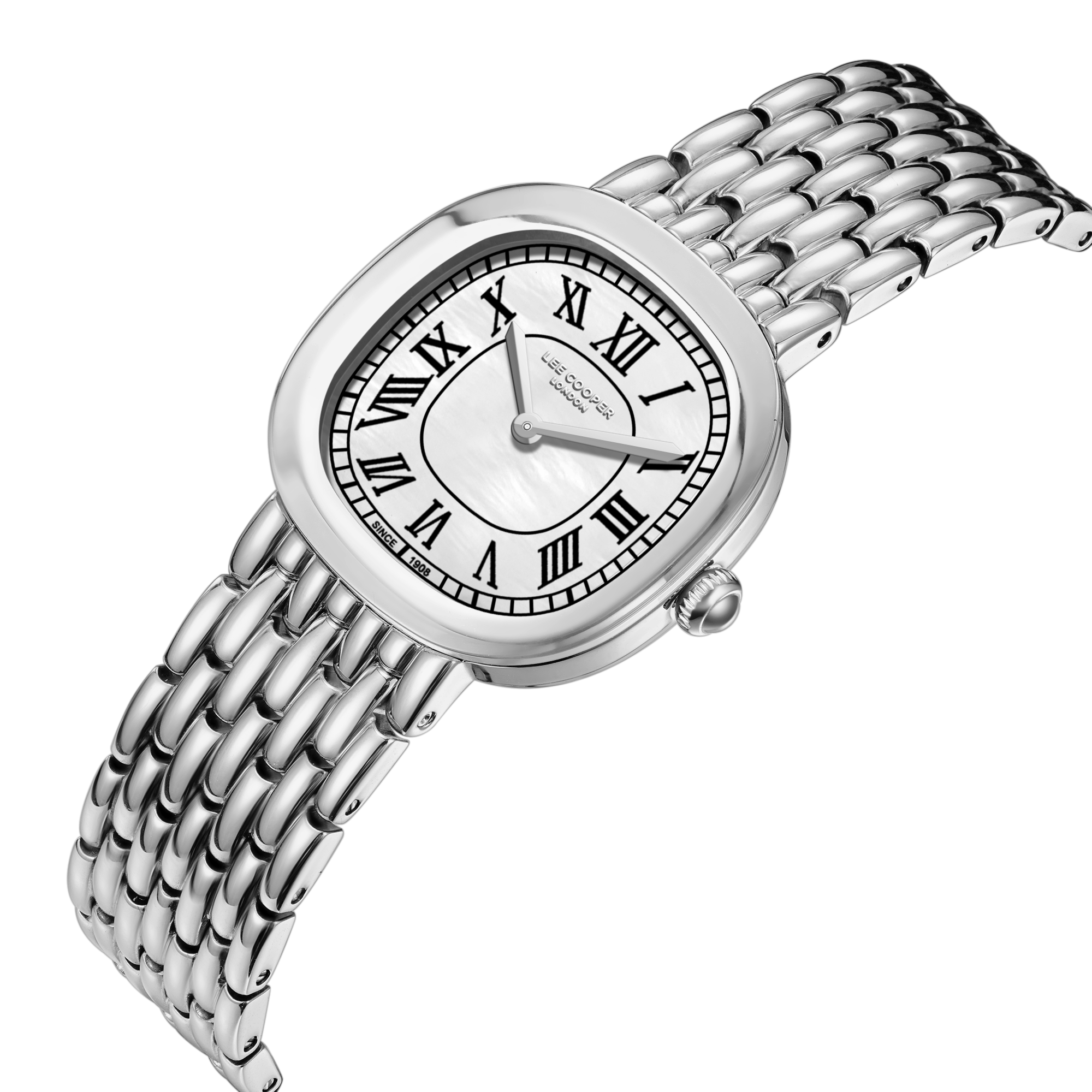 LEE COOPER   часы, кварцевый механизм, суперметалл, 29x36 мм