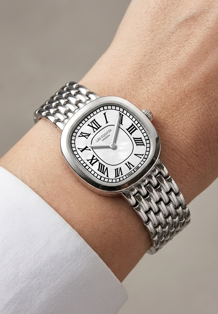 LEE COOPER   часы, кварцевый механизм, суперметалл, 29x36 мм