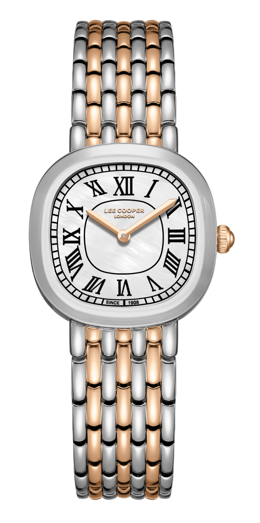 LEE COOPER   часы, кварцевый механизм, суперметалл, 29x36 мм
