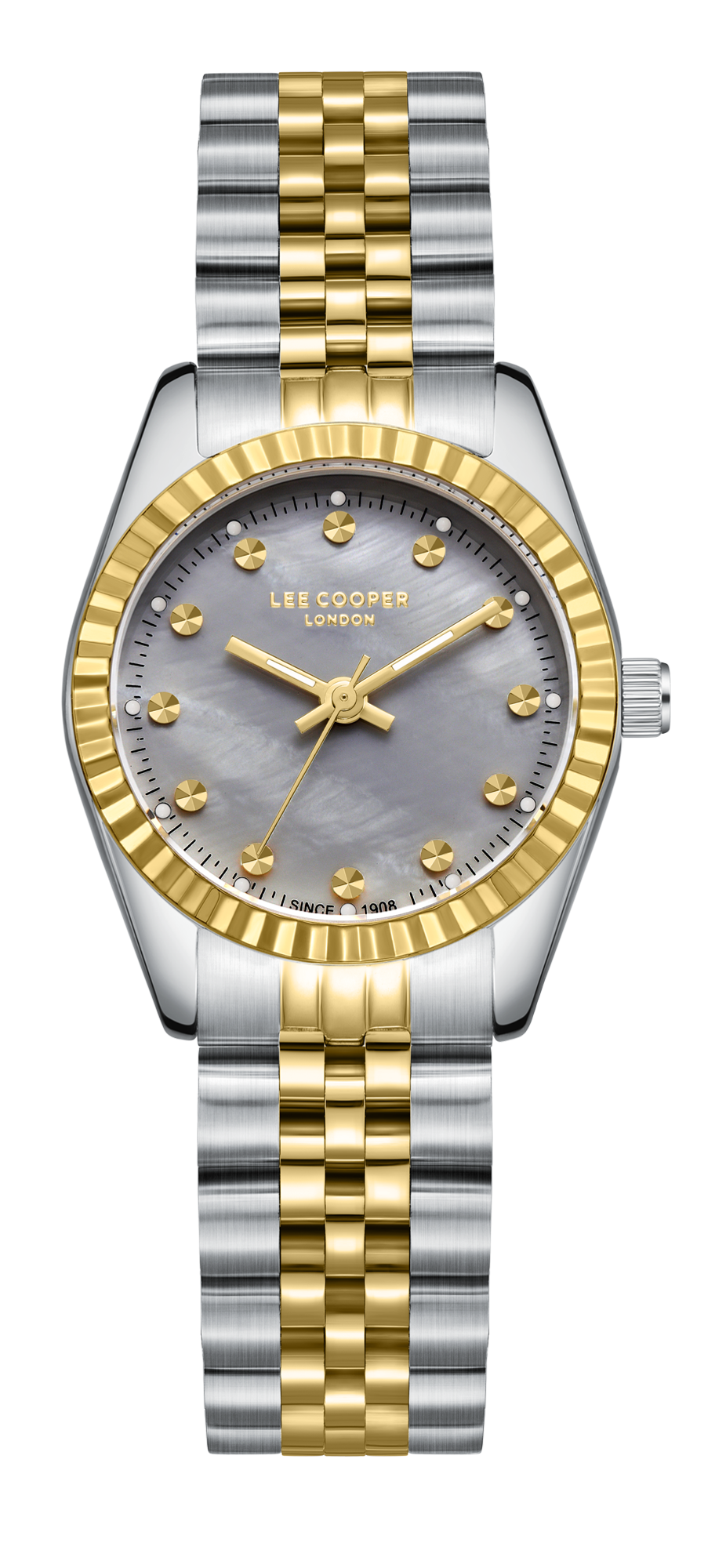 LEE COOPER   часы, кварцевый механизм, суперметалл с покрытием, 28 мм