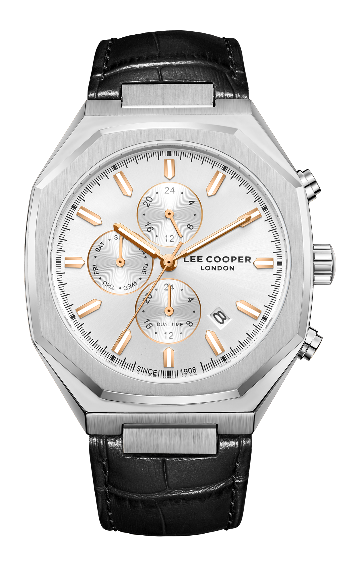 Часы LEE COOPER  LC08168.331  часы, кварцевый механизм, суперметалл, 43 мм