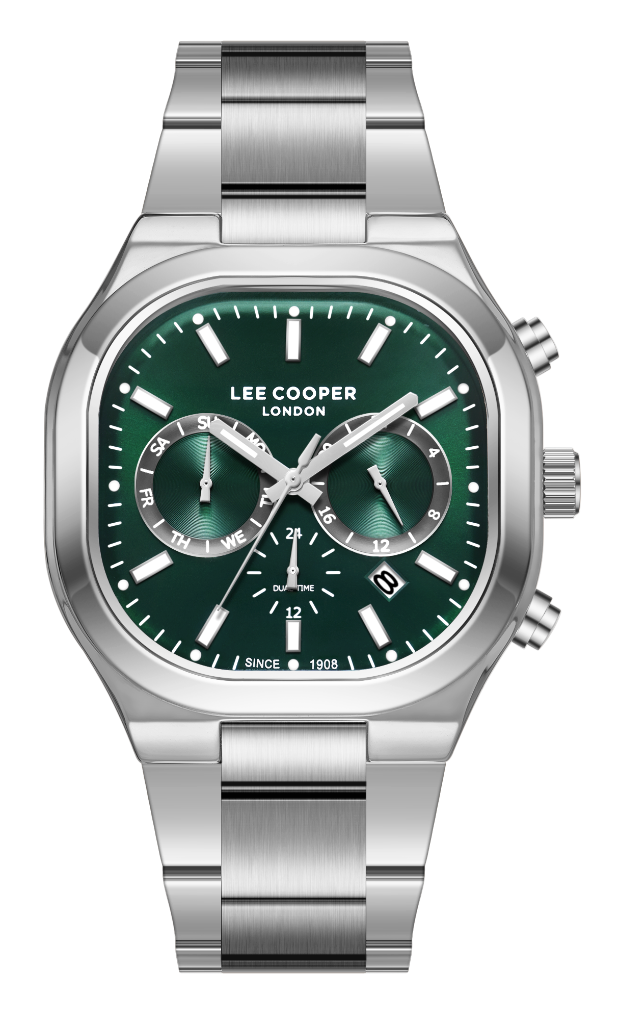 LEE COOPER   часы, кварцевый механизм, суперметалл, 42x47 мм