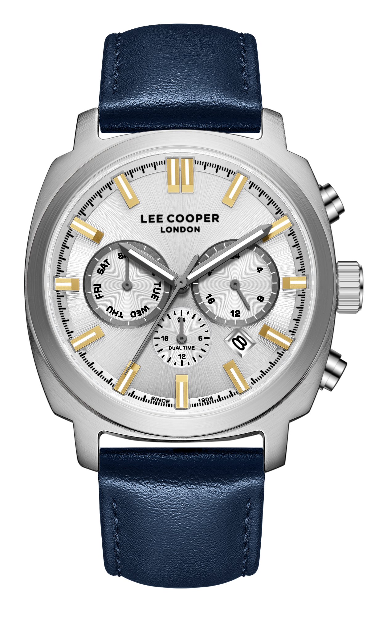 LEE COOPER   часы, кварцевый механизм, суперметалл, 42 мм