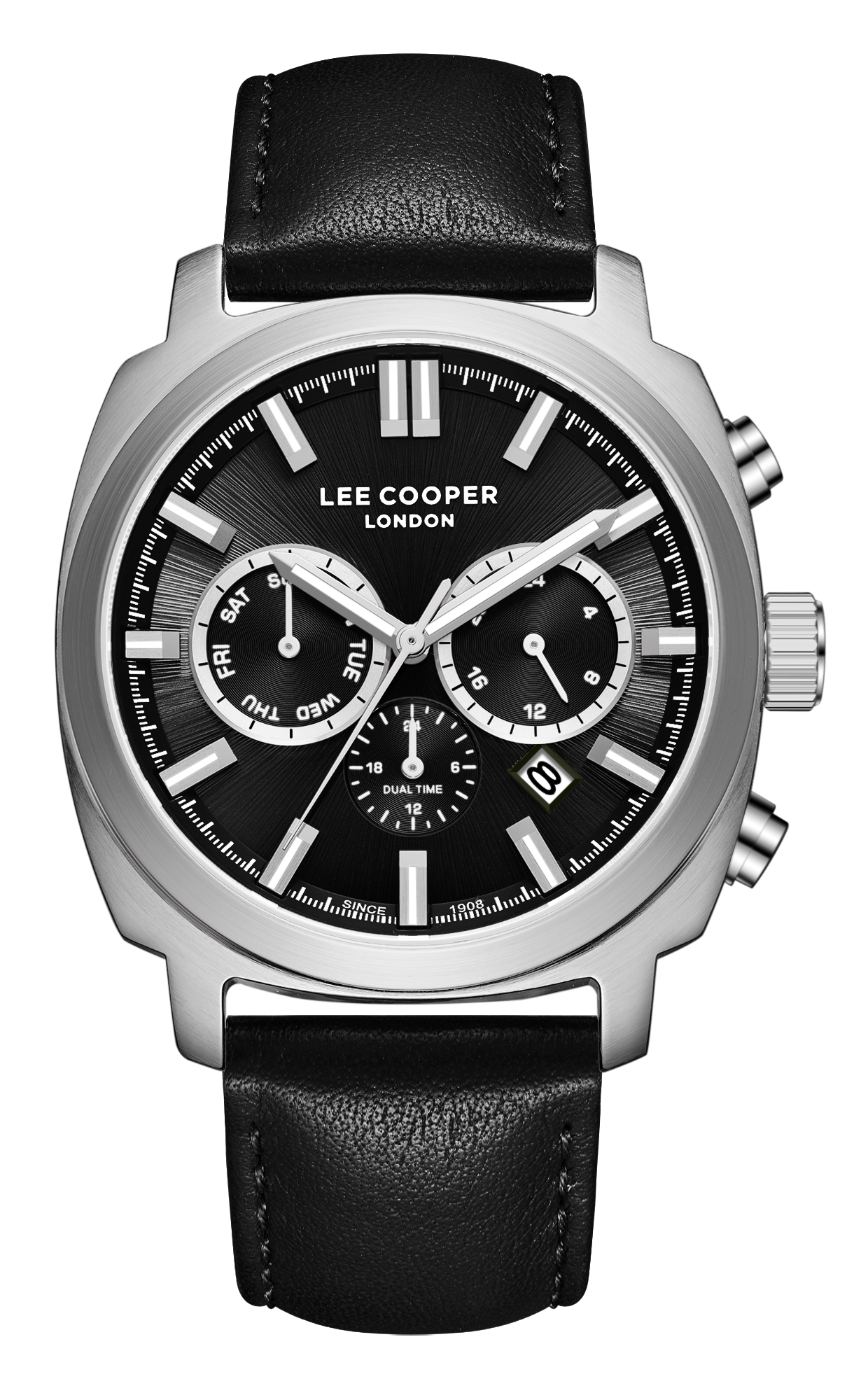 LEE COOPER   часы, кварцевый механизм, суперметалл, 42 мм