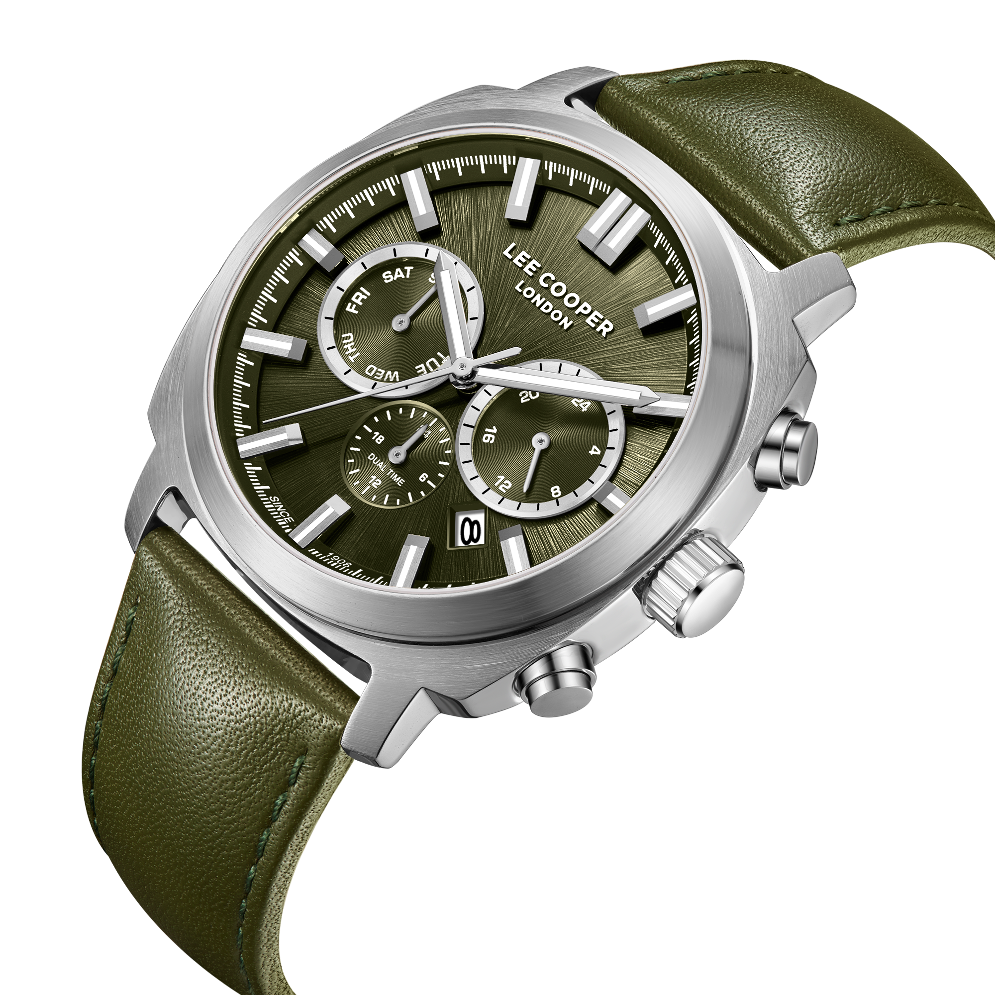 LEE COOPER   часы, кварцевый механизм, суперметалл, 42 мм