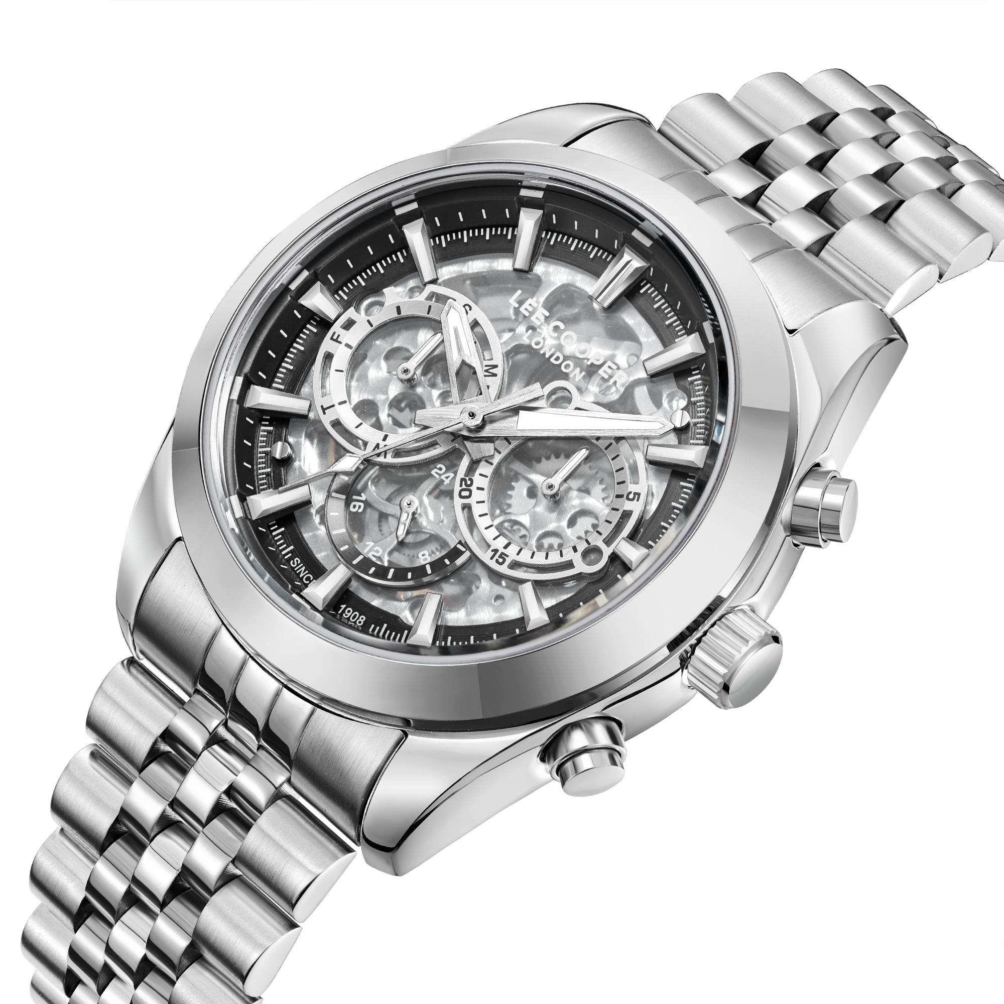 LEE COOPER   часы, автоматический механизм, суперметалл, 41 мм