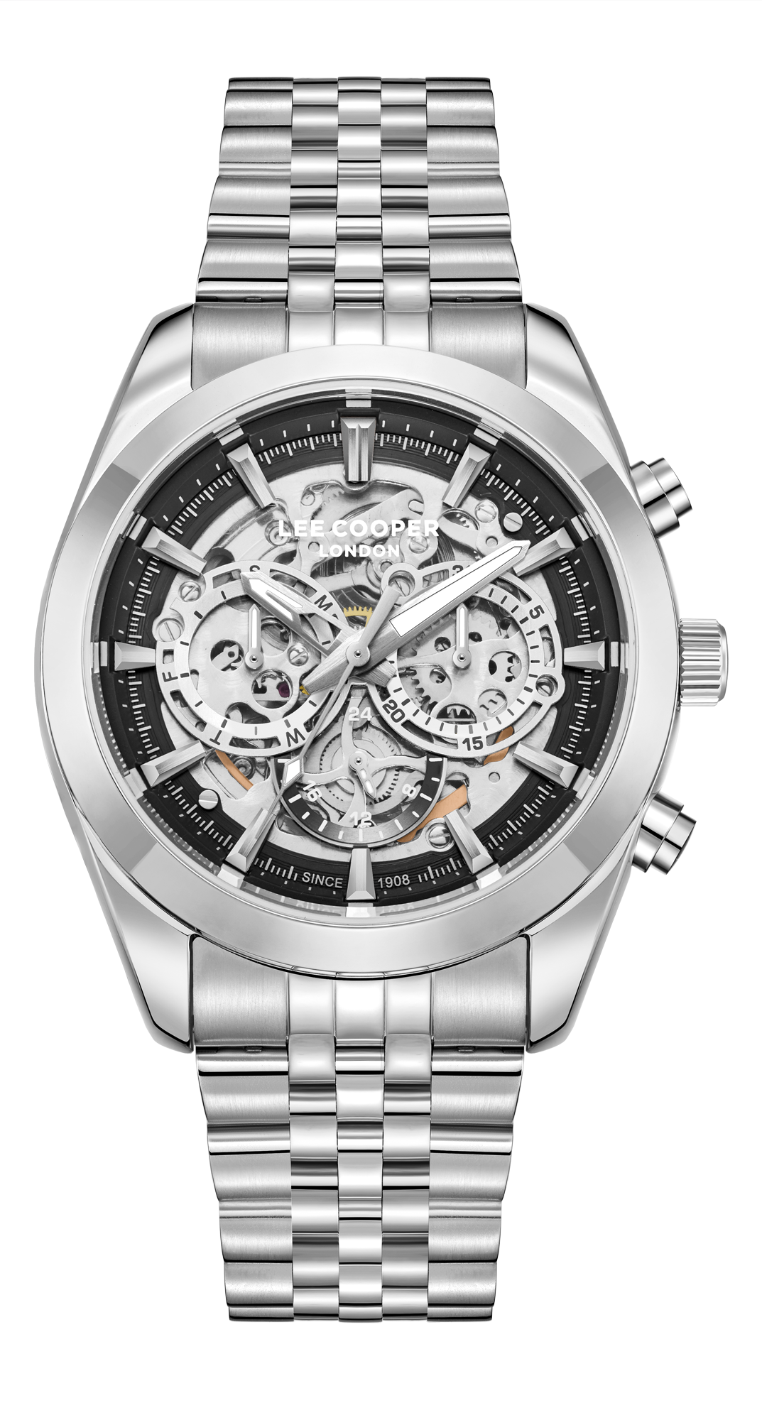 LEE COOPER   часы, автоматический механизм, суперметалл, 41 мм