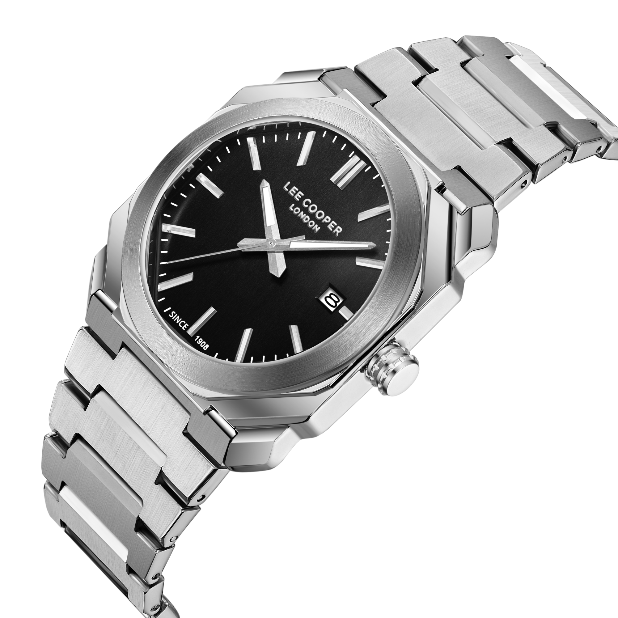 LEE COOPER   часы, кварцевый механизм, суперметалл, 40 мм