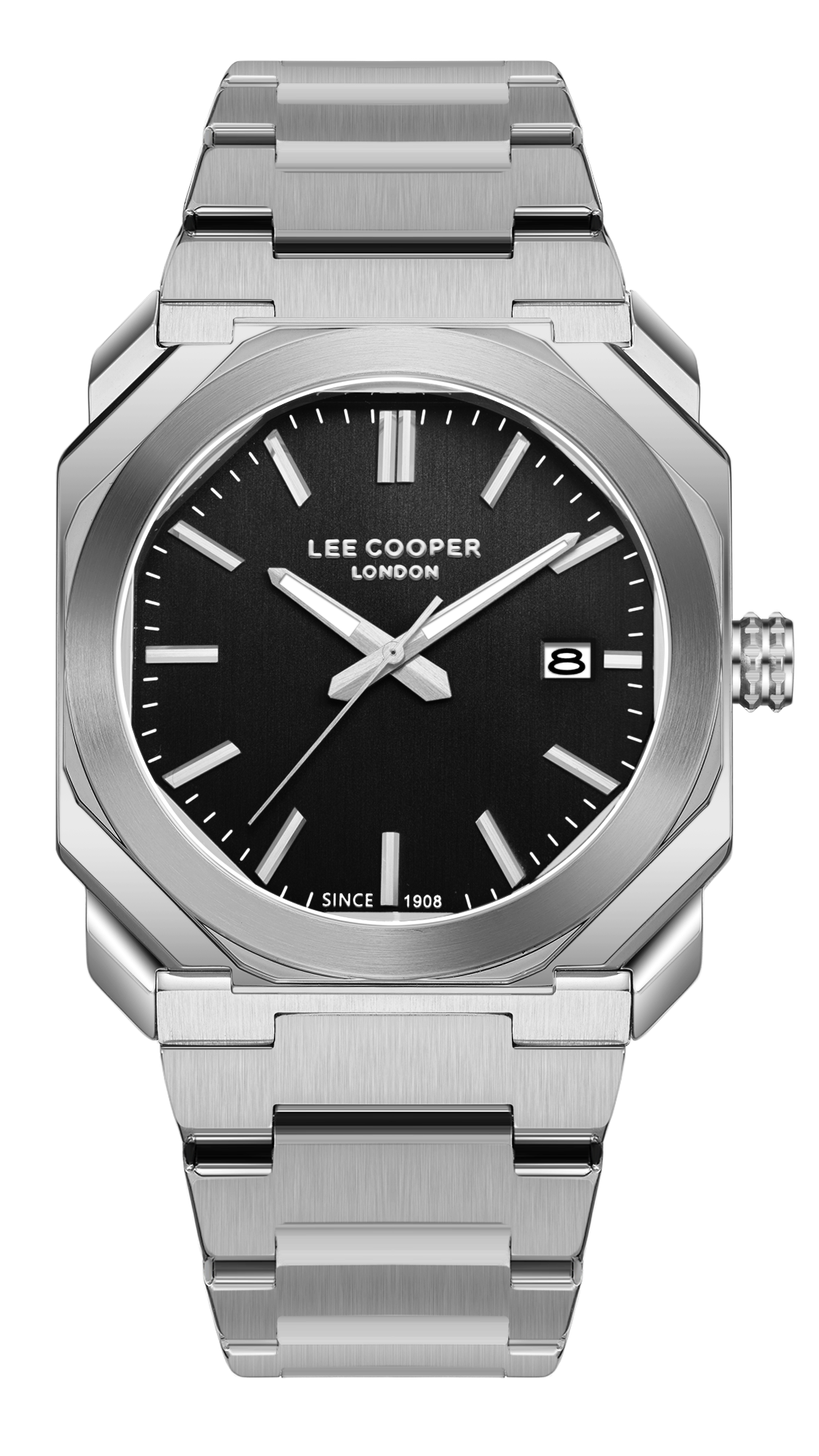 LEE COOPER   часы, кварцевый механизм, суперметалл, 40 мм