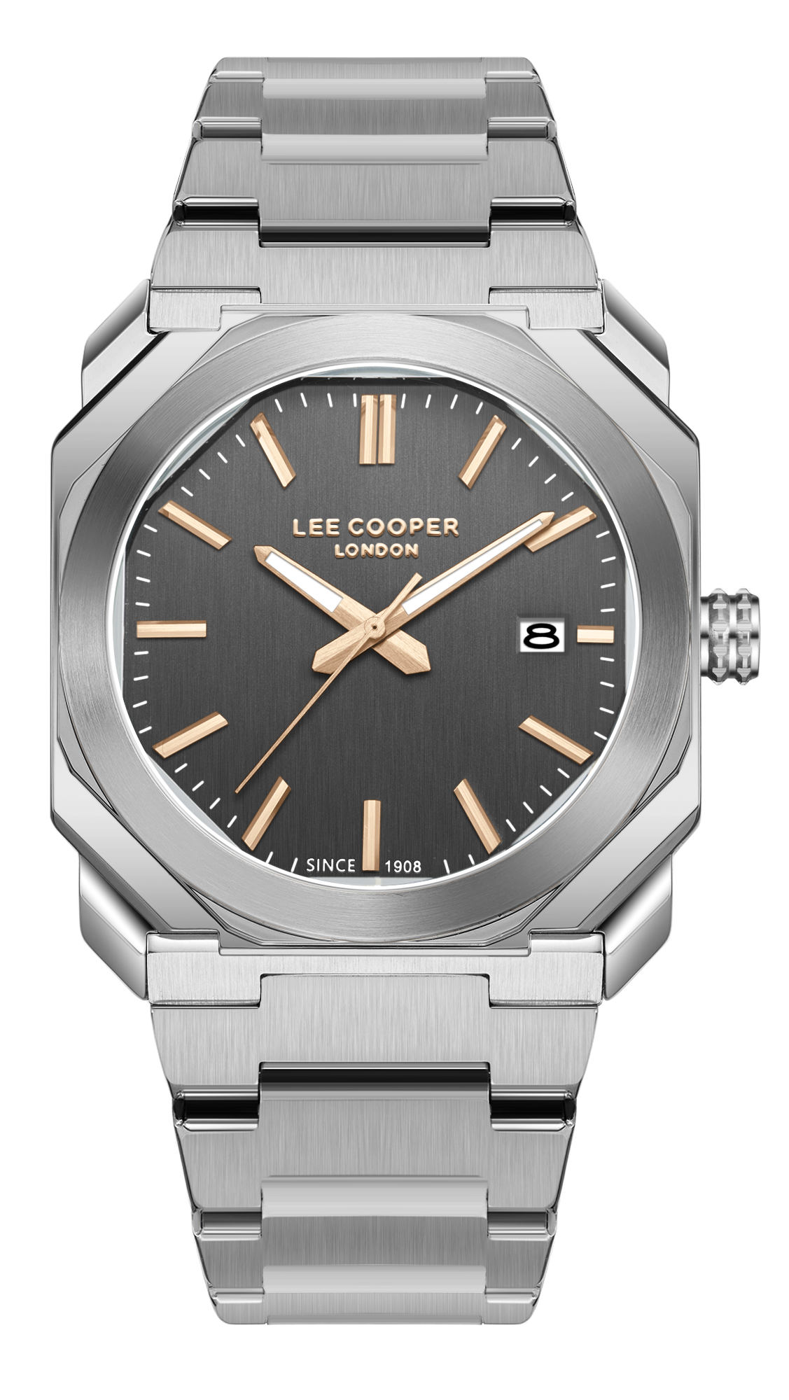 LEE COOPER   часы, кварцевый механизм, суперметалл, 40 мм