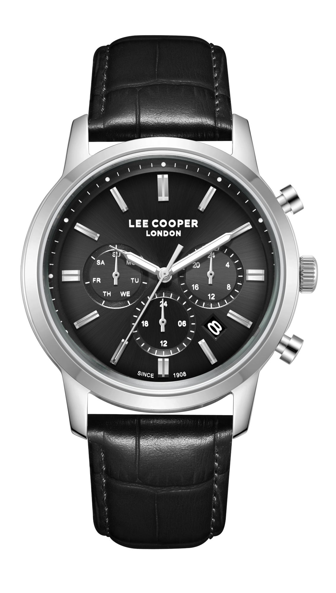 LEE COOPER   часы, кварцевый механизм, суперметалл, 43 мм