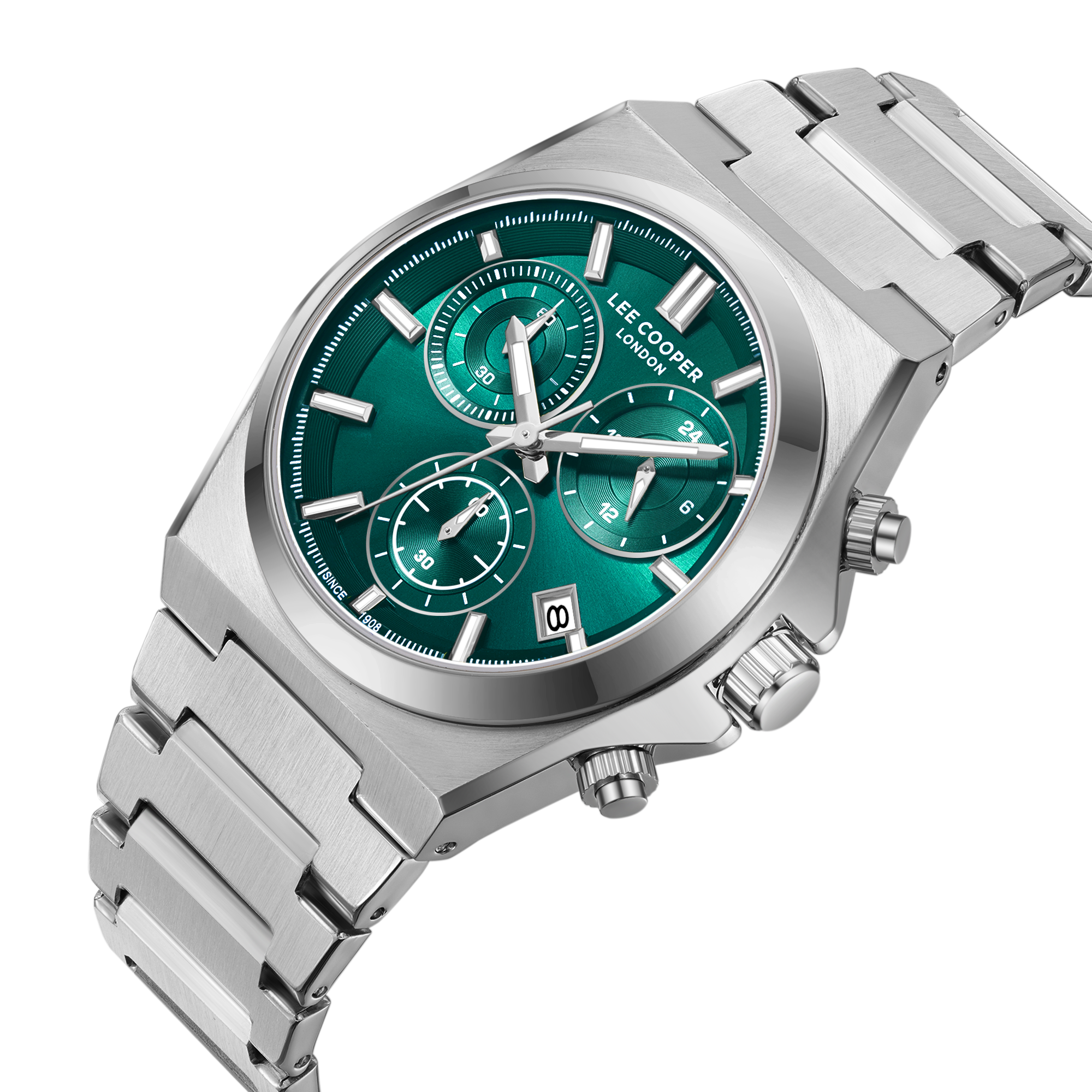 LEE COOPER   часы, кварцевый механизм, суперметалл, 41 мм