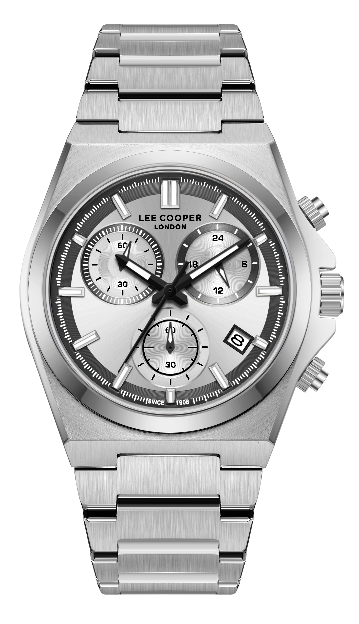 LEE COOPER   часы, кварцевый механизм, суперметалл, 41 мм