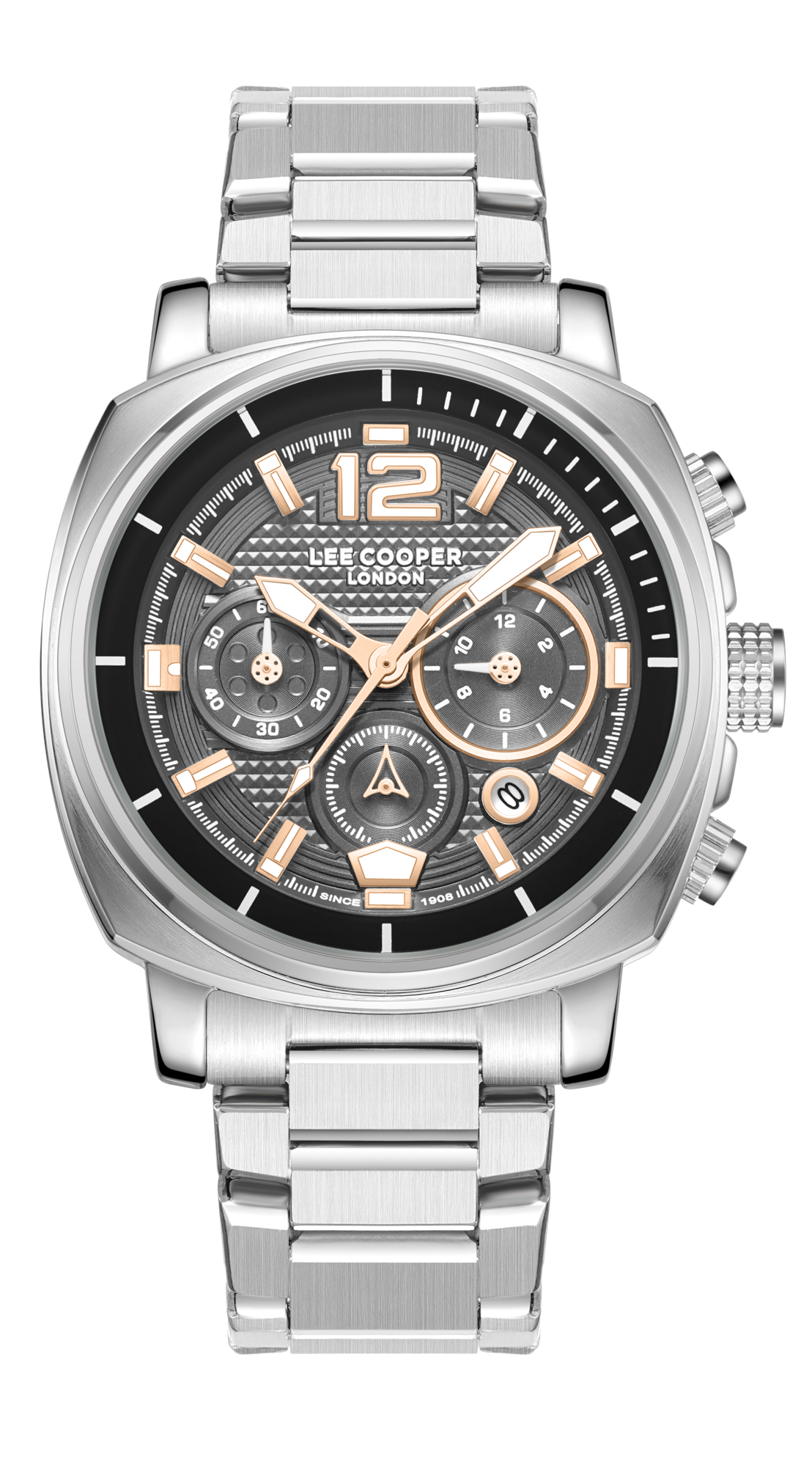 Часы LEE COOPER  LC08194.360  часы, кварцевый механизм, суперметалл, 43 мм
