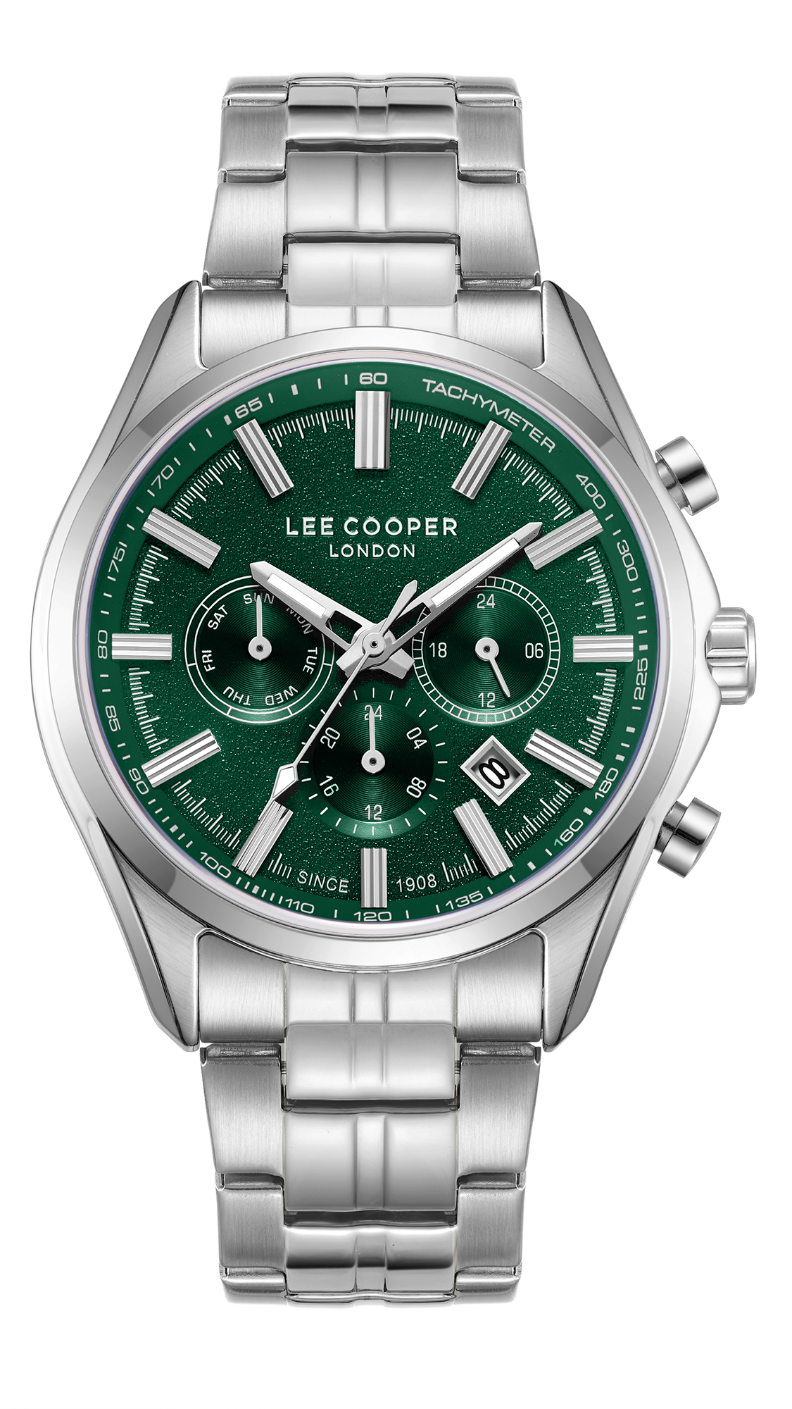 LEE COOPER   часы, кварцевый механизм, суперметалл, 44 мм