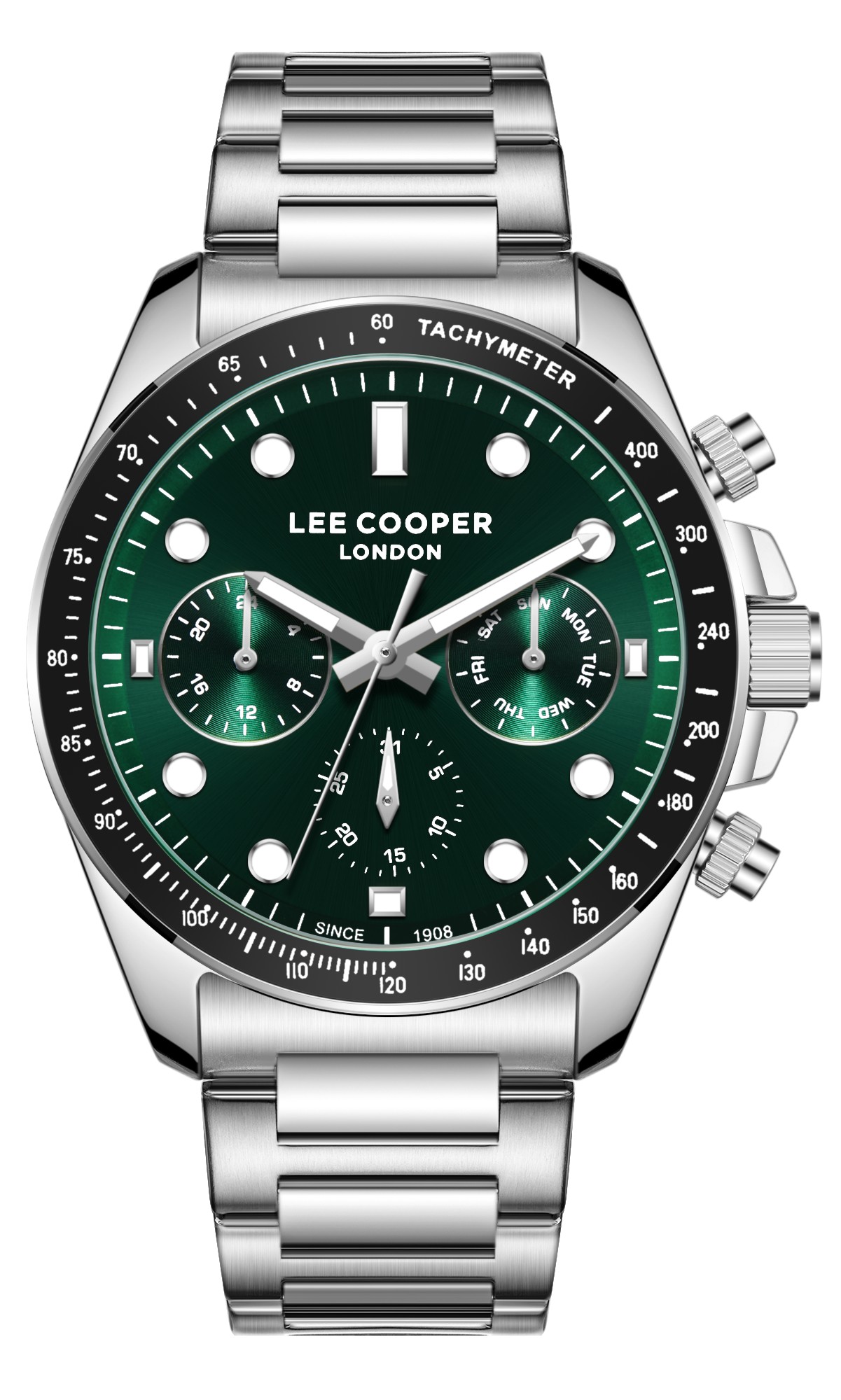 LEE COOPER   часы, кварцевый механизм, суперметалл, 42 мм