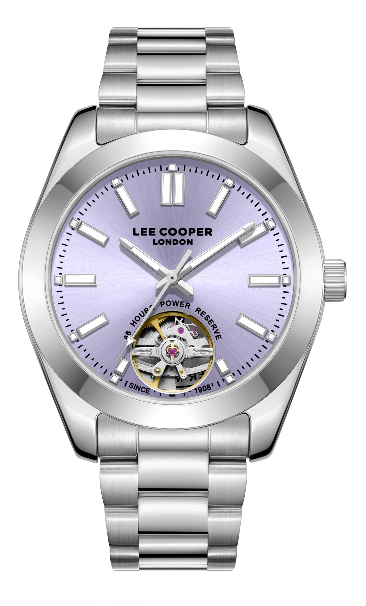 LEE COOPER   часы, автоматический механизм, суперметалл, 43 мм