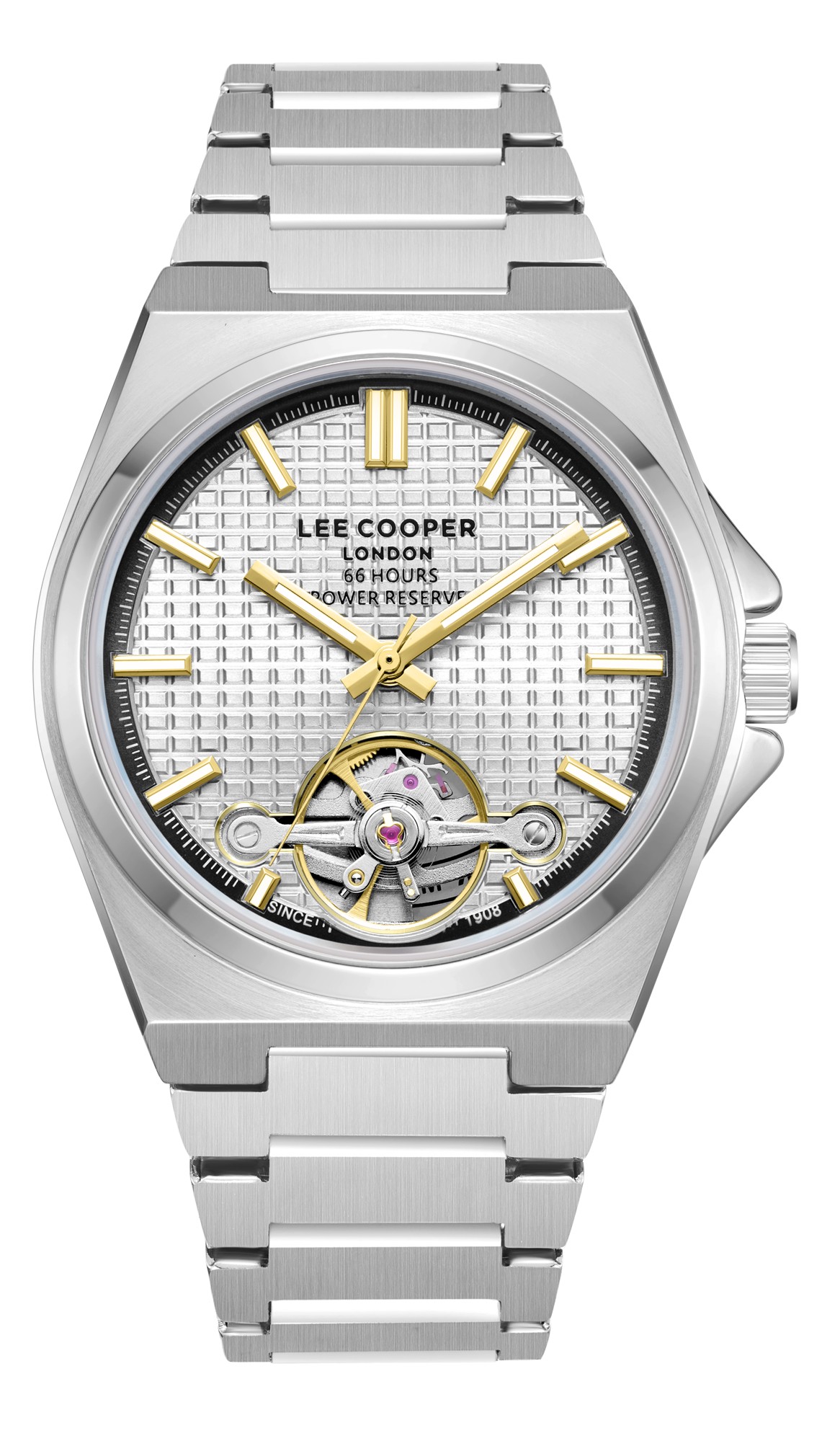 LEE COOPER   часы, автоматический механизм, суперметалл, 42 мм