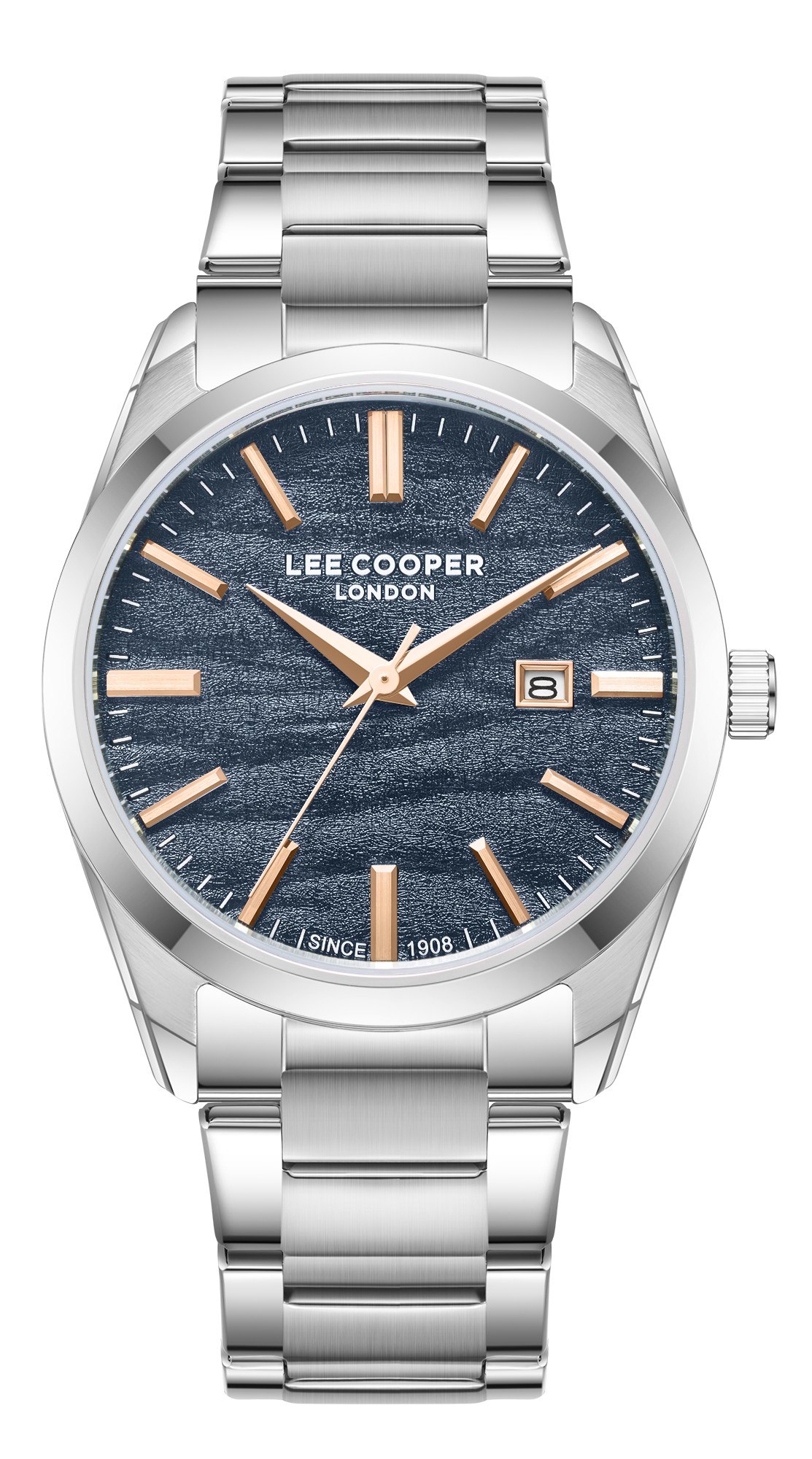 LEE COOPER   часы, кварцевый механизм, суперметалл, 41 мм