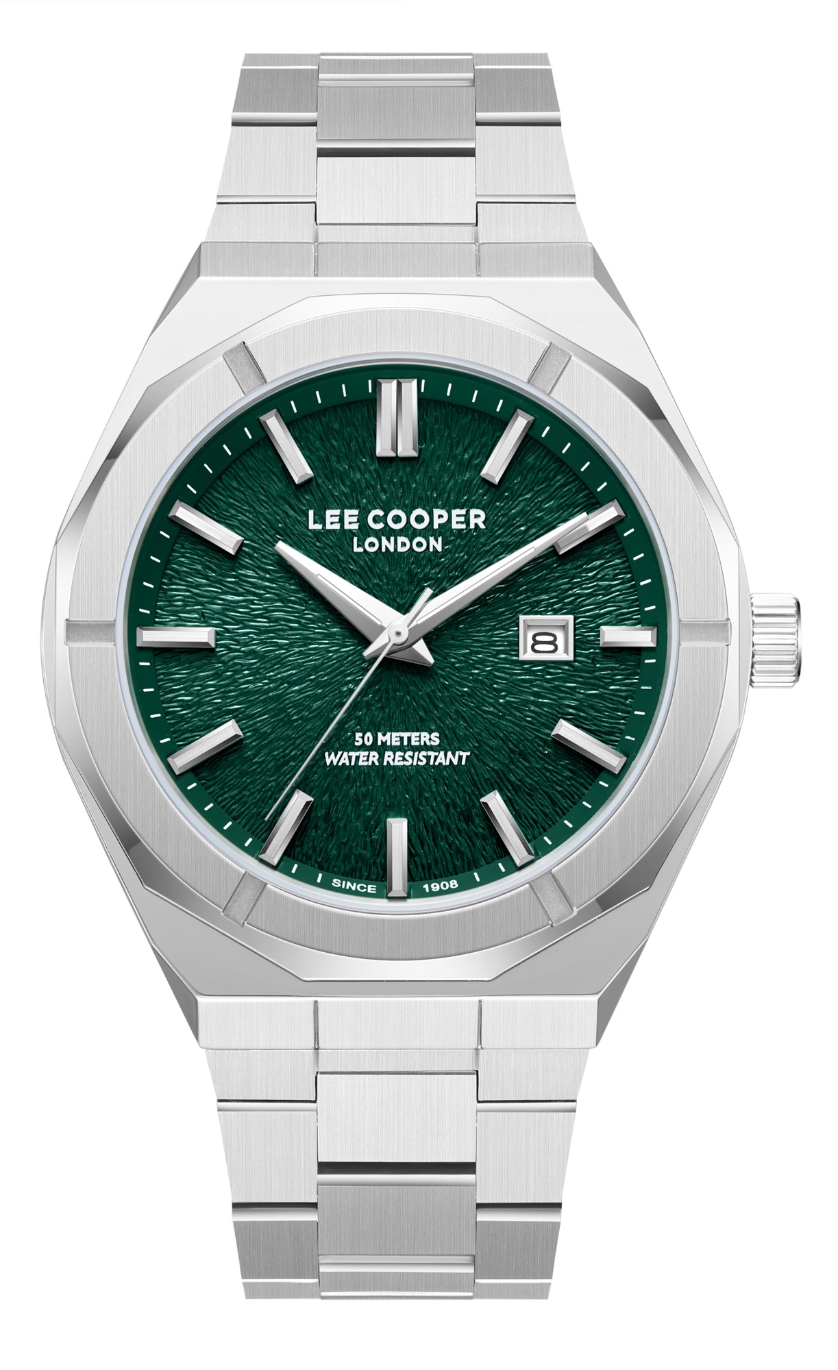 LEE COOPER   часы, кварцевый механизм, суперметалл, 44 мм