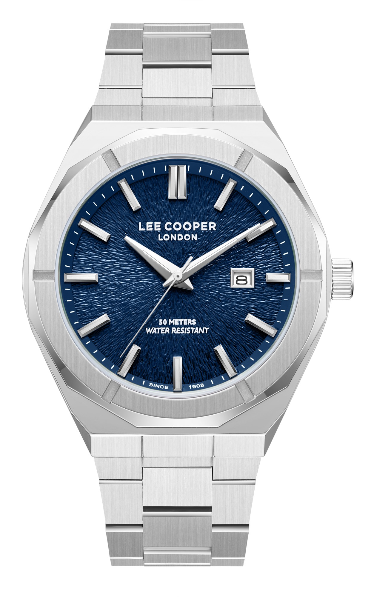 LEE COOPER   часы, кварцевый механизм, суперметалл, 44 мм