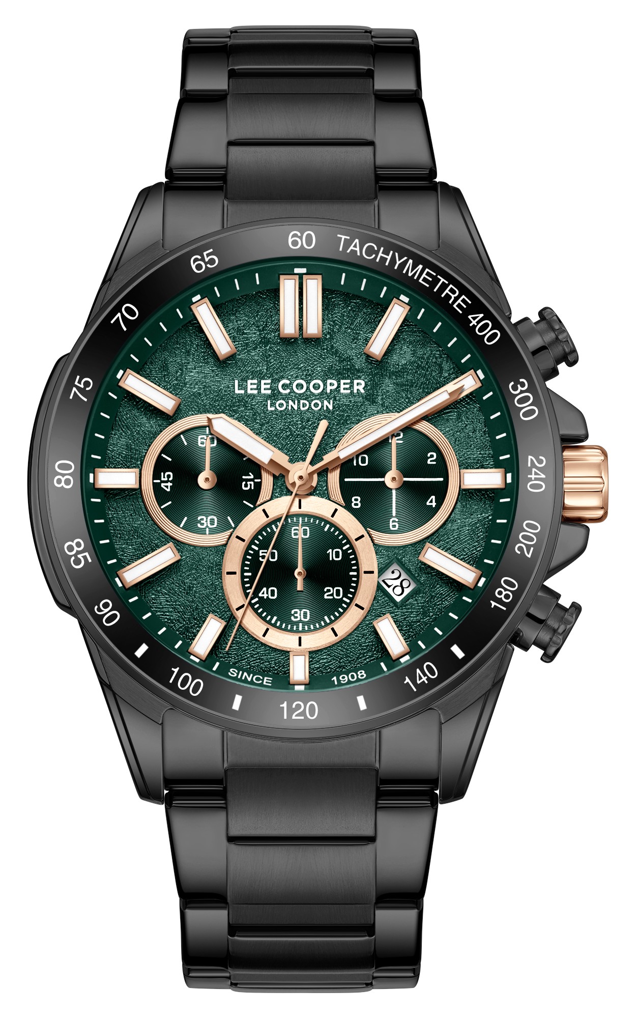 LEE COOPER   часы, кварцевый механизм, суперметалл с покрытием, 42 мм