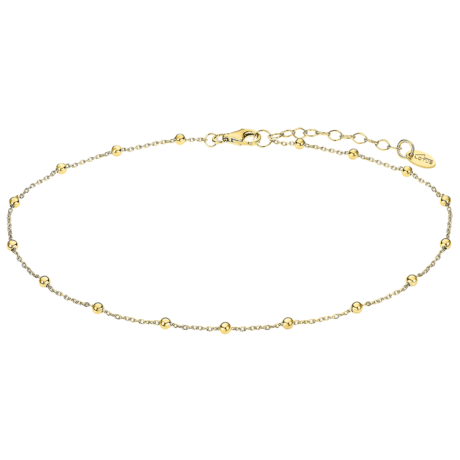 ANKLETS Браслет н(LP3239-8/2) Женский браслет Lotus на ногу из серебра с золотистым покрытием