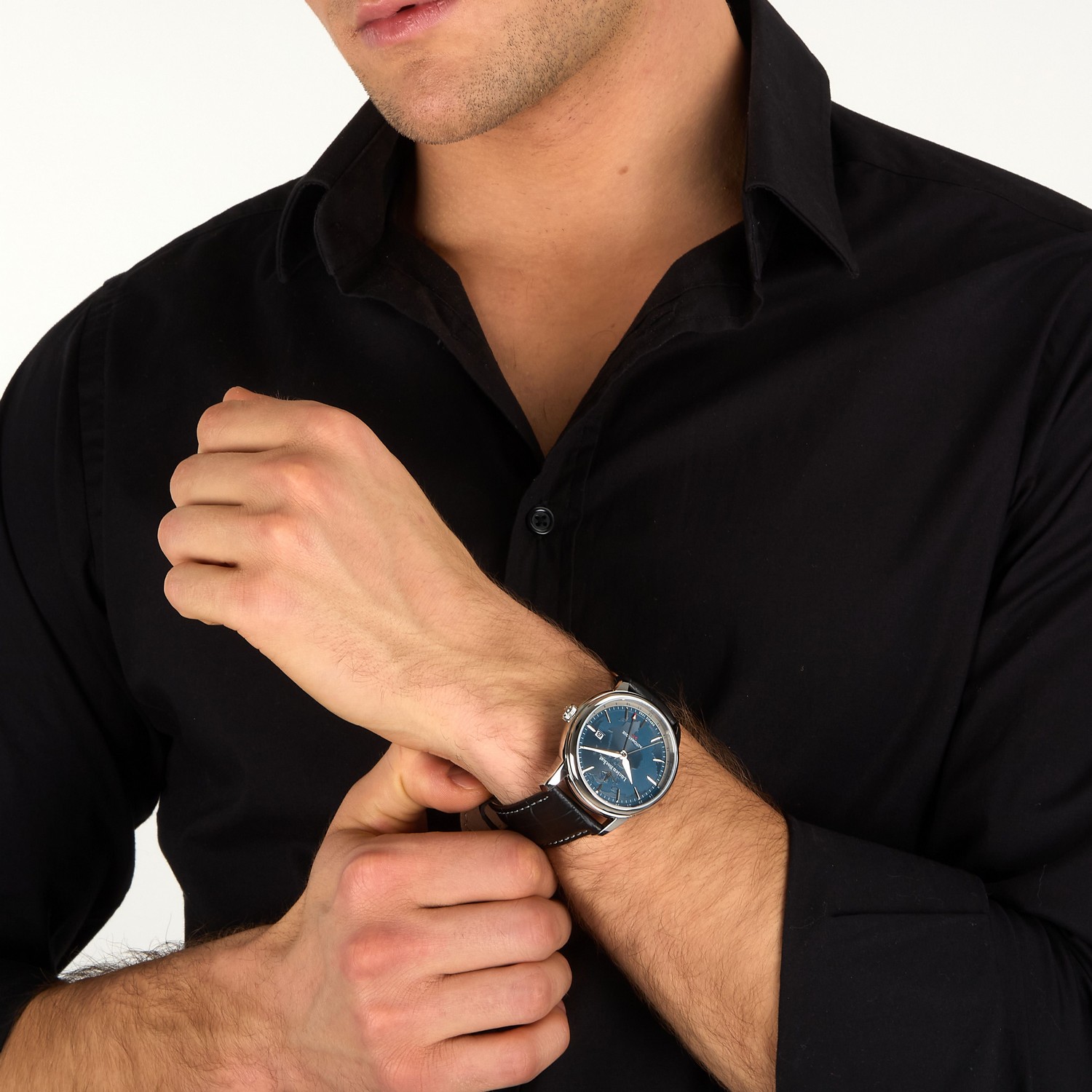 LUCIEN ROCHAT  Часы, мужские, автоматический механизм, корпус cталь, 42 мм