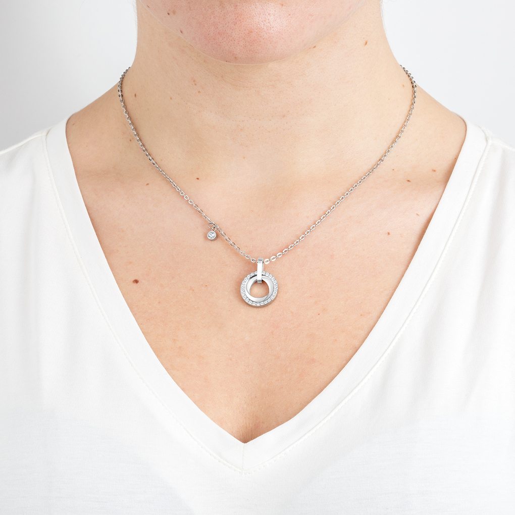 Bliss Подвеска(LS2176-1/1) Подвеска Lotus из нержавеющей стали и вставками из циркония 