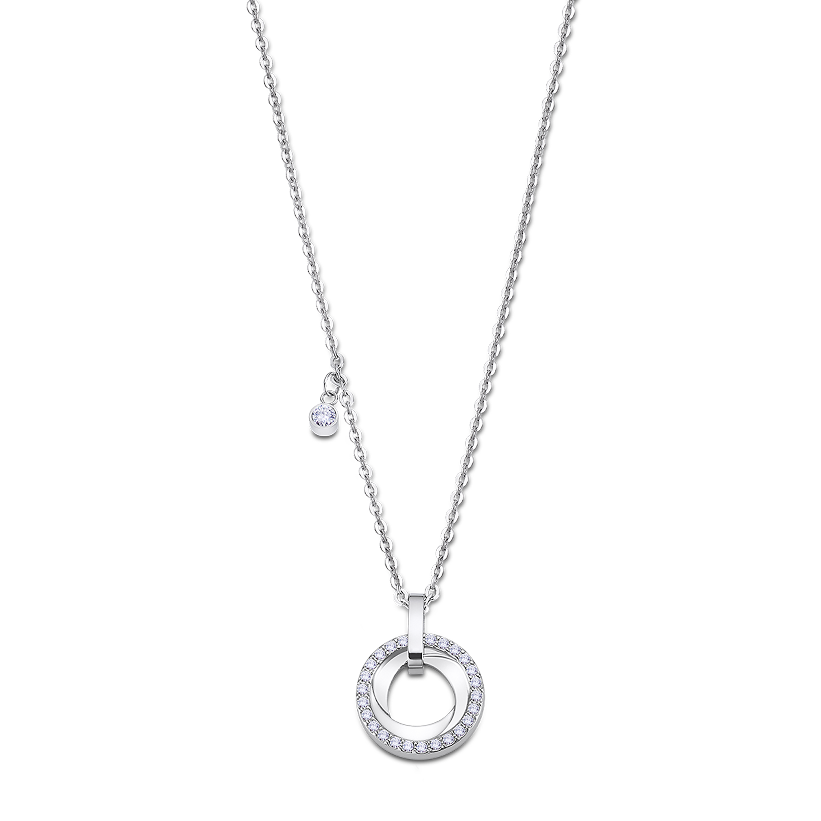 Bliss Подвеска(LS2176-1/1) Подвеска Lotus из нержавеющей стали и вставками из циркония 