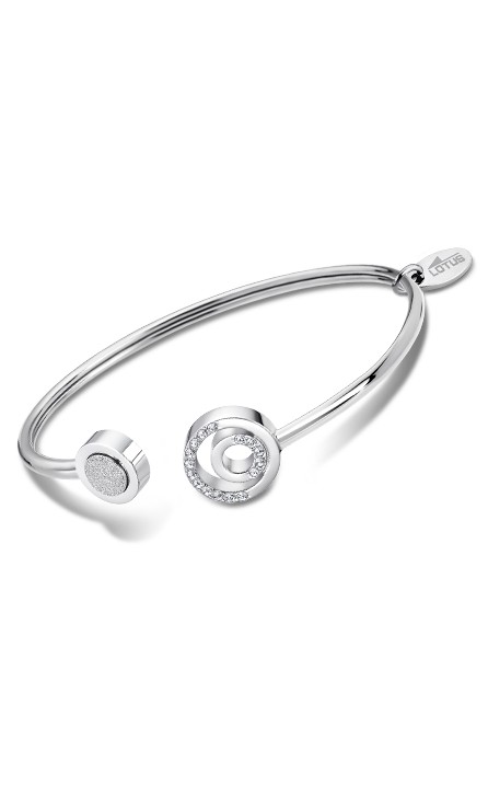 Urban Woman Браслет(LS2180-2/4) Женский открытый браслет Lotus из нержавеющей стали и вставками из циркония