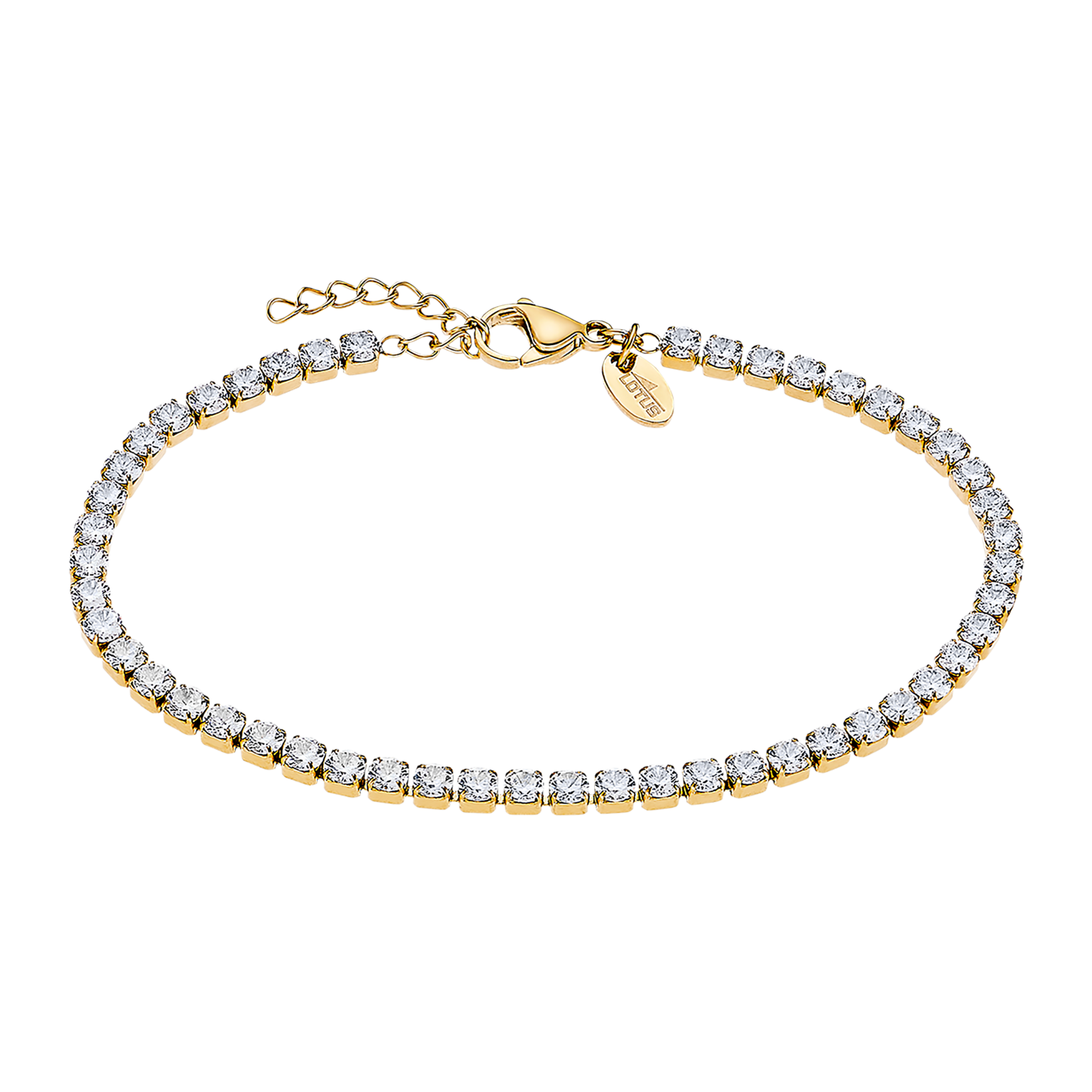 Urban Woman Браслет(LS2341-2/2) Женский браслет Lotus из стали с золотистым покрытием, вставки из циркония 
