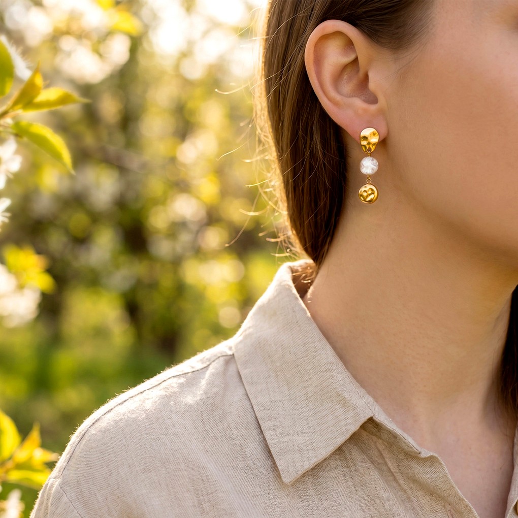 Boho Style Серьги(LS2714-4/1), Вставки: Перламутр