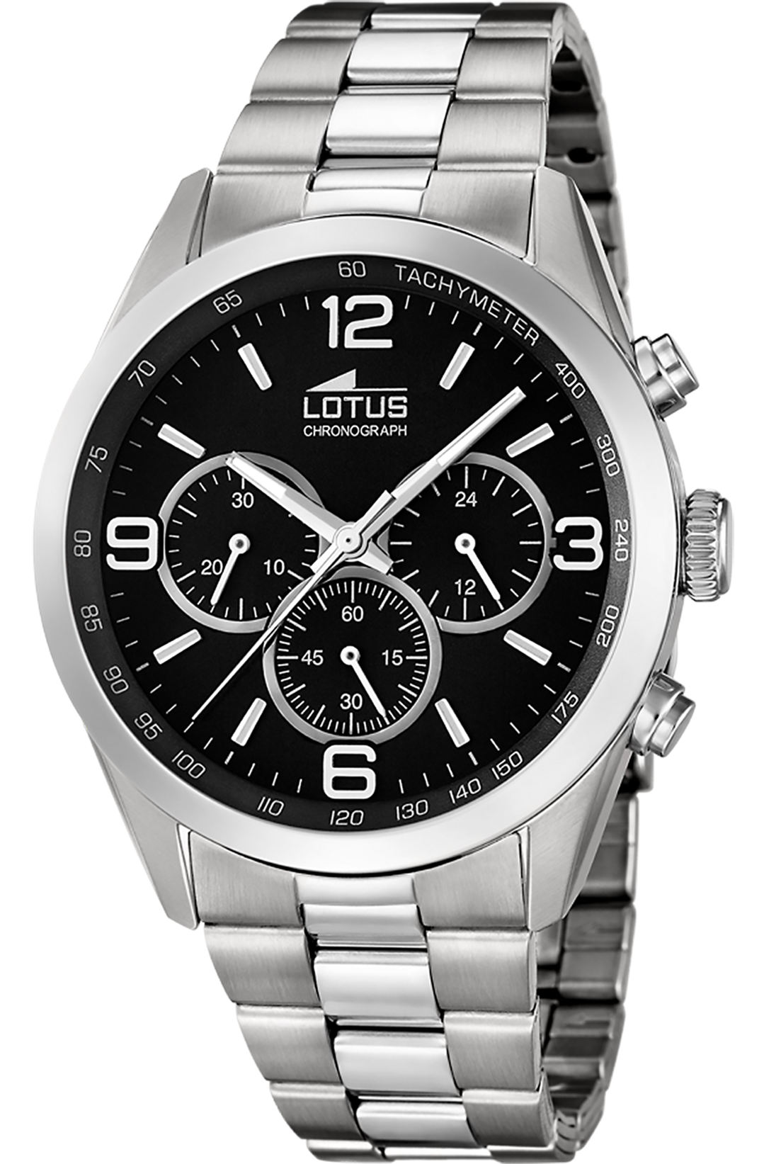 LOTUS  Мужские часы, кварцевый механизм, сталь, 43 мм
