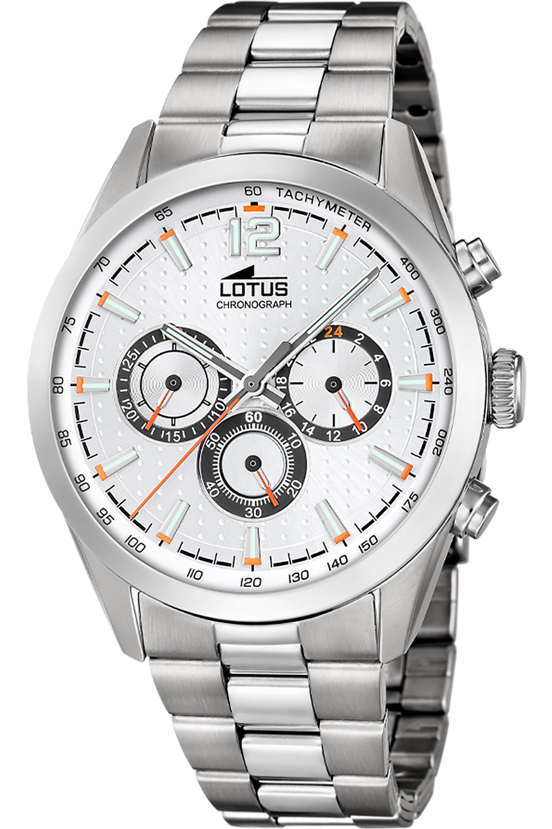 LOTUS  Мужские часы, кварцевый механизм, сталь, 43 мм