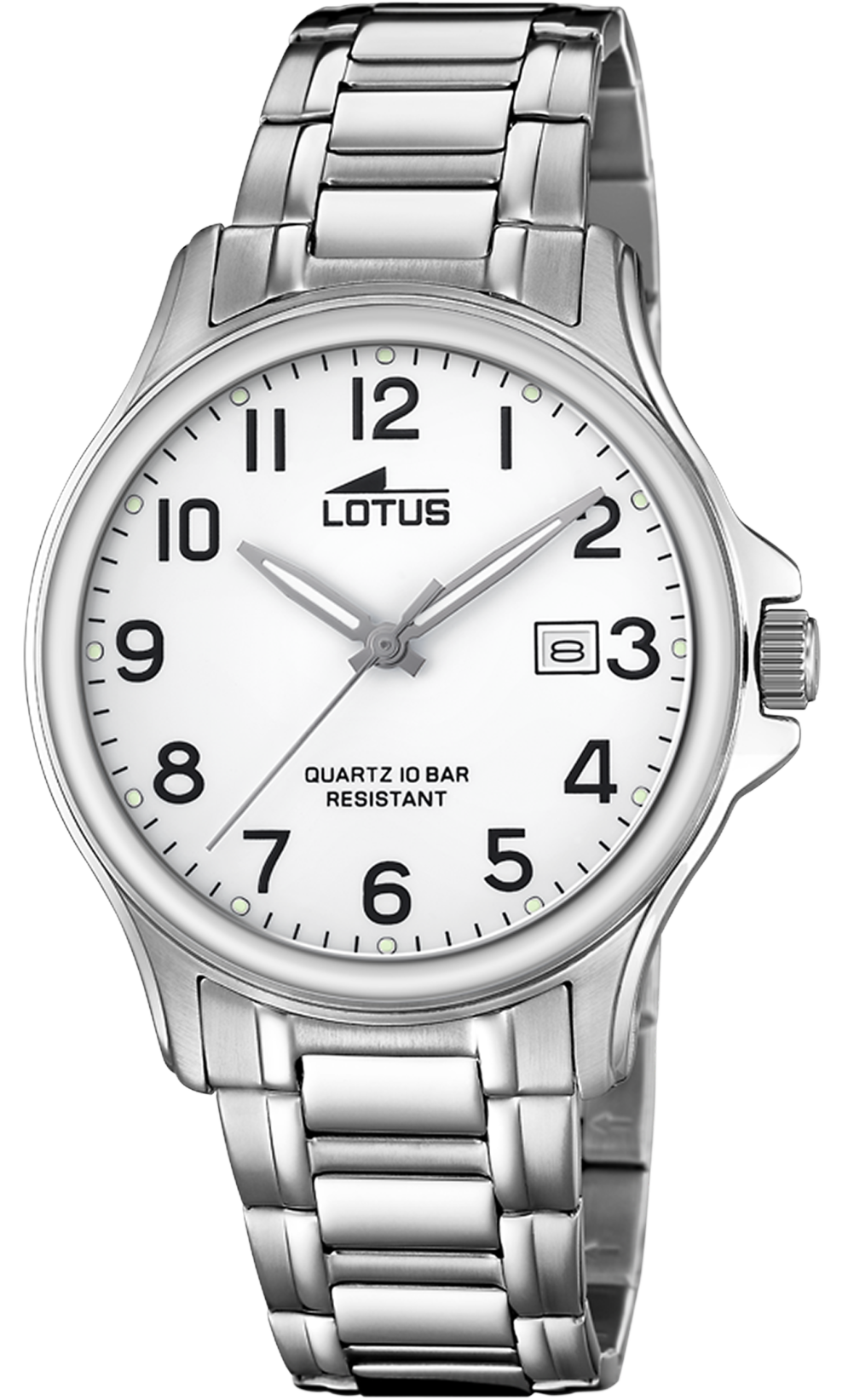 LOTUS  Мужские часы, кварцевый механизм, сталь, 40 мм