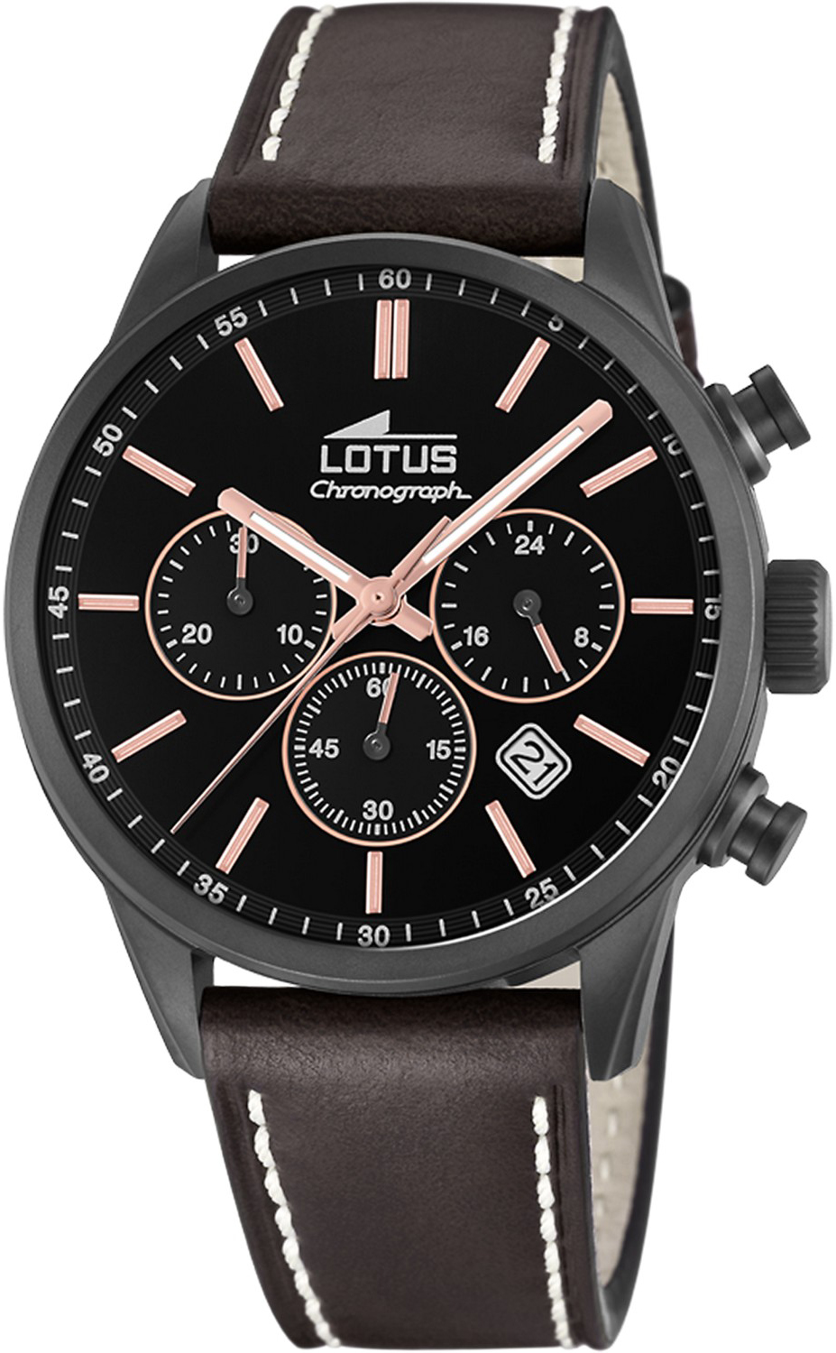 LOTUS  Мужские часы, кварцевый механизм, сталь с покрытием, 41,5 мм