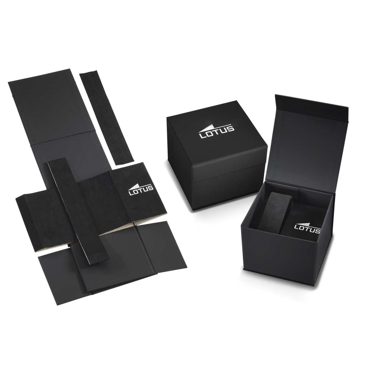LOTUS  Мужские часы, кварцевый механизм, сталь, ip покрытие чёрное, 42 мм