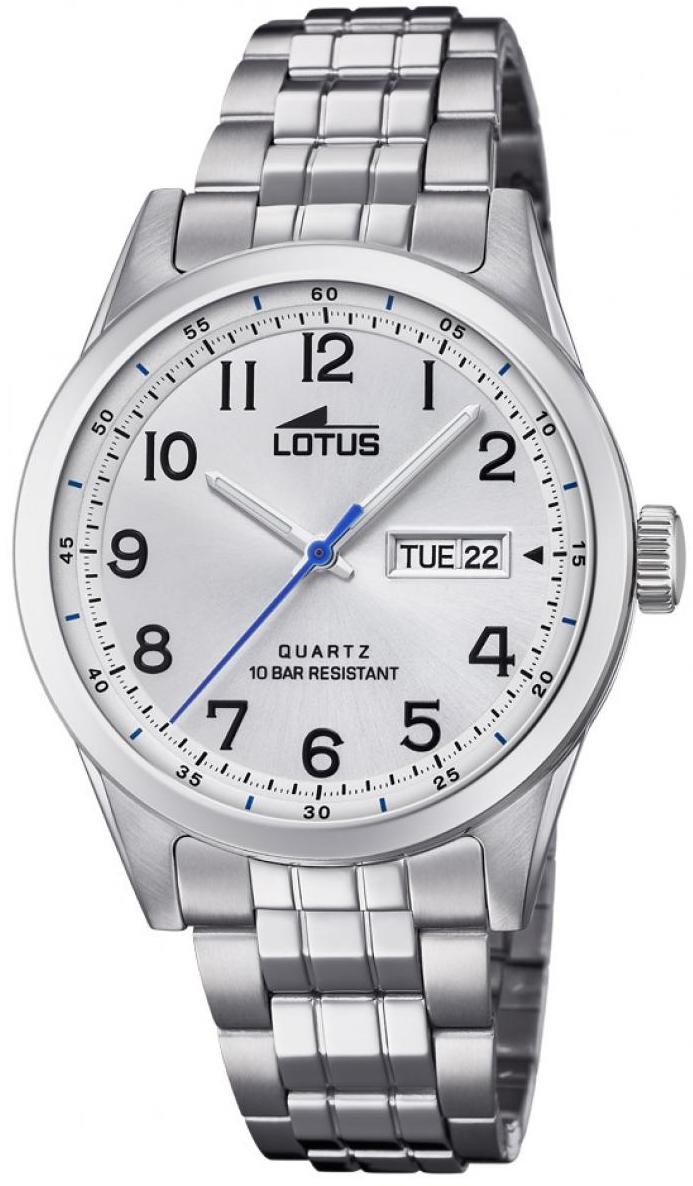 LOTUS  Мужские часы, кварцевый механизм, сталь, ip покрытие чёрное, 42 мм