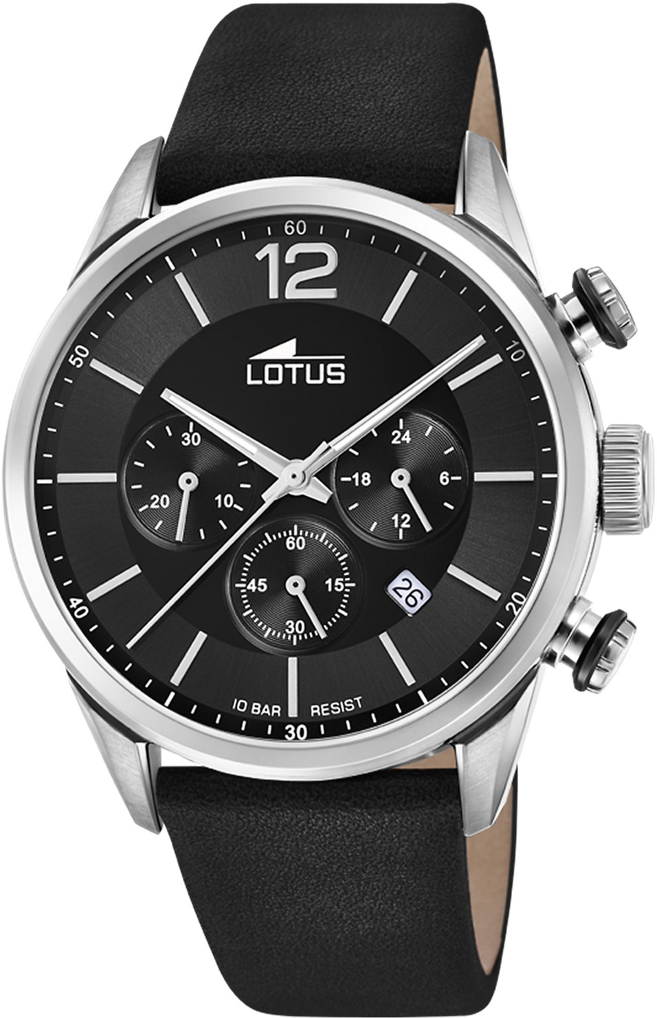 LOTUS  Мужские часы, кварцевый механизм, сталь, 43 мм
