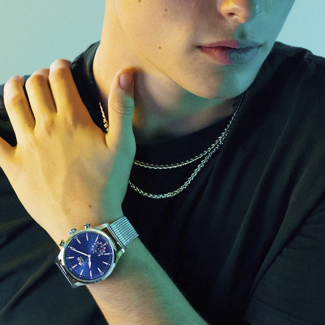 LOTUS   часы, гибридный механизм, сталь, 43 мм