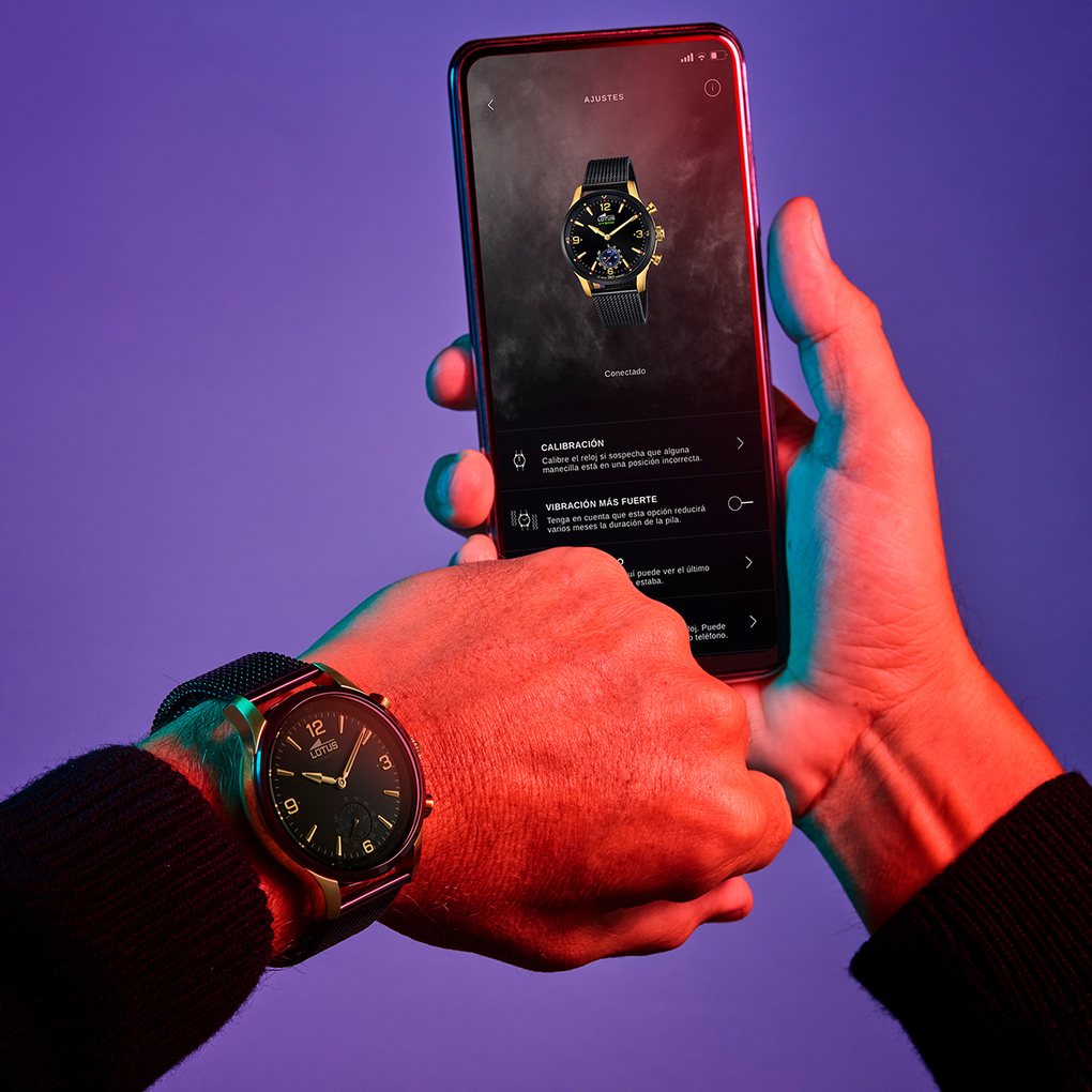 LOTUS   часы, гибридный механизм, сталь с покрытием, 43 мм