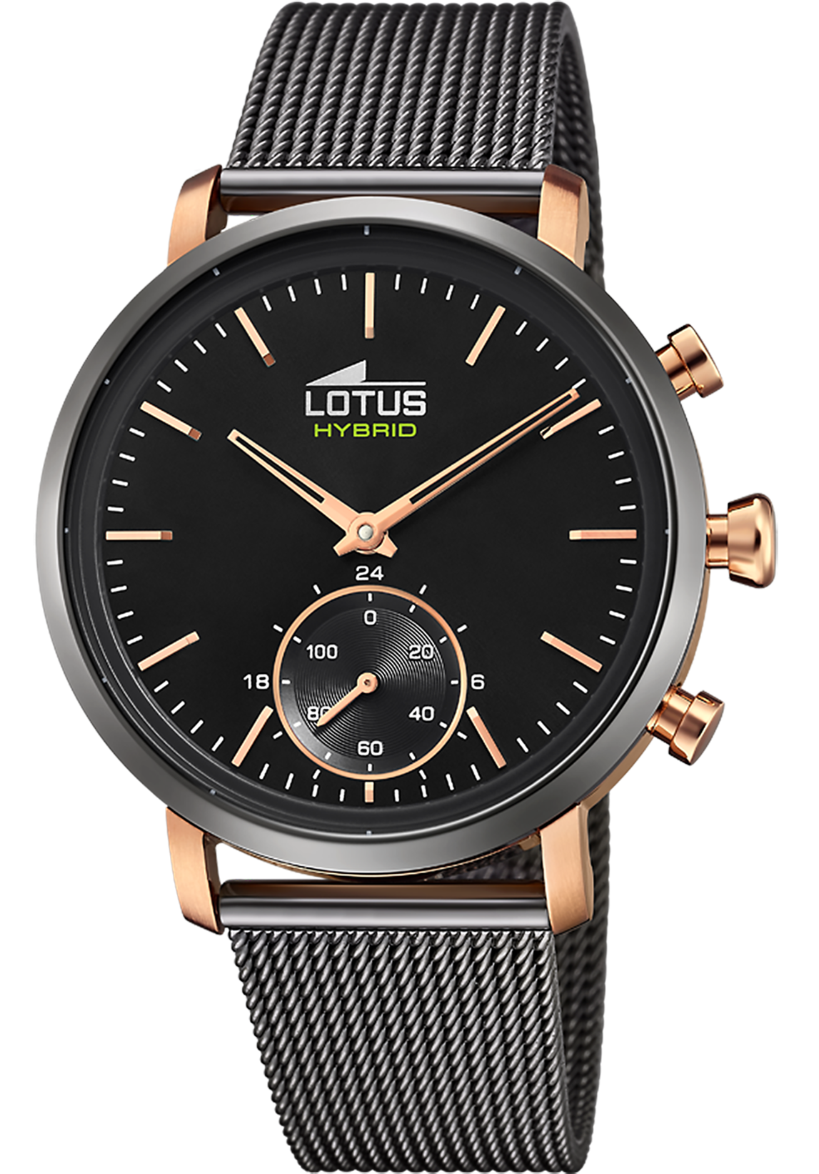 LOTUS   часы, гибридный механизм, сталь с покрытием, 42 мм