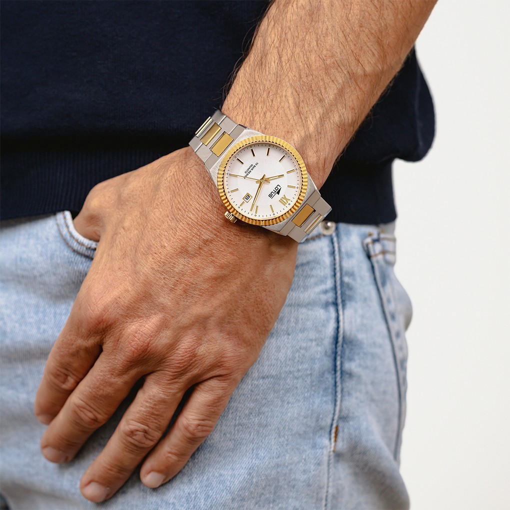LOTUS  Мужские часы, кварцевый механизм, сталь с покрытием, 40 мм