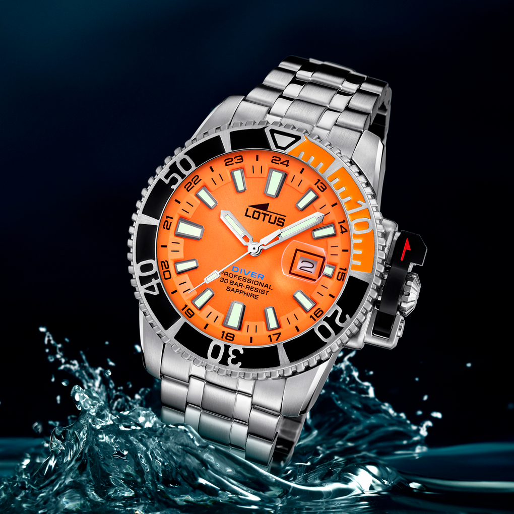 Часы LOTUS  18938/2, Функции: Часы, минуты, секунды, дата